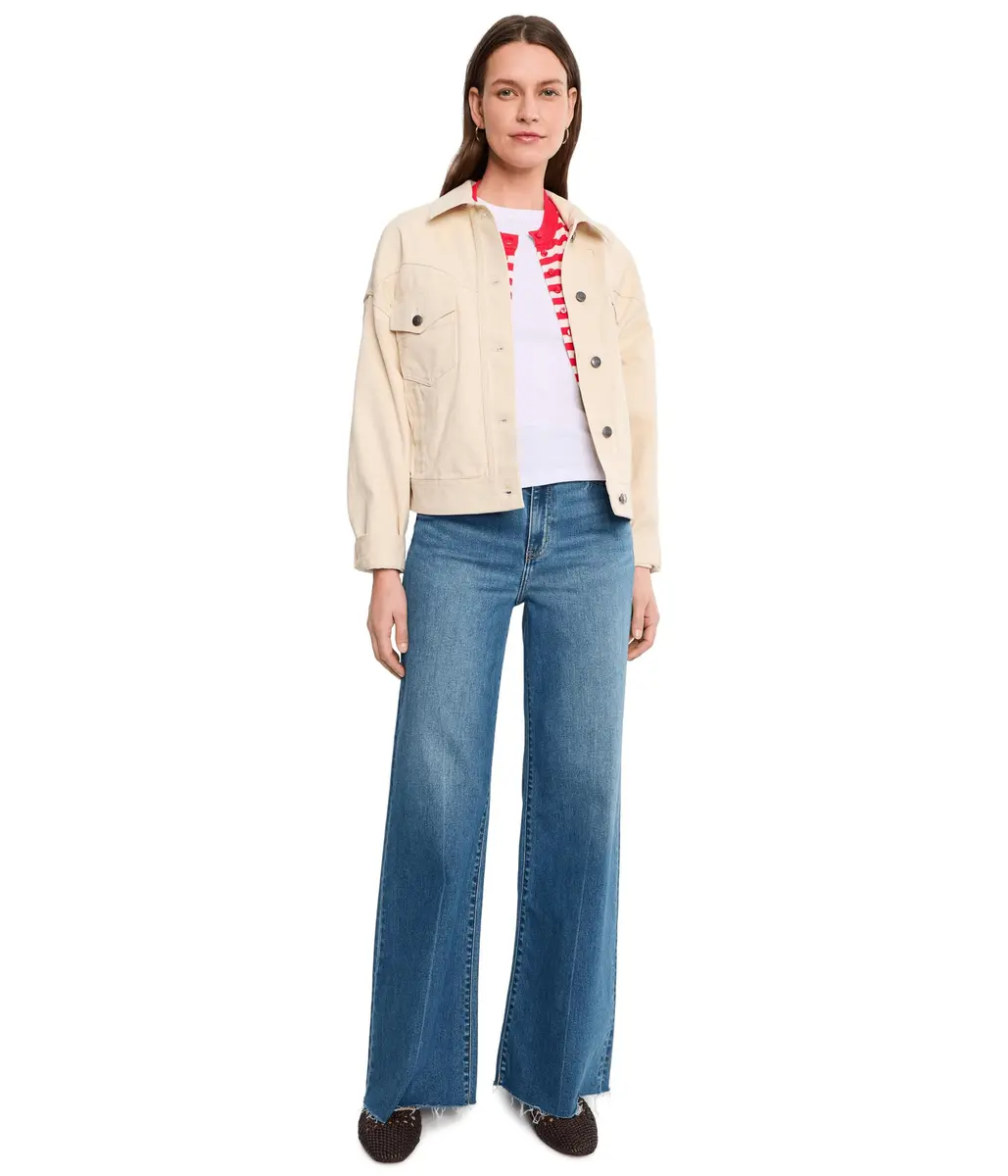 DAZE Women's Far Out High-Rise Wide Leg in New Indigo 26 | Loose Fit, Structured Hug Denim, 32" Inseam - view 2