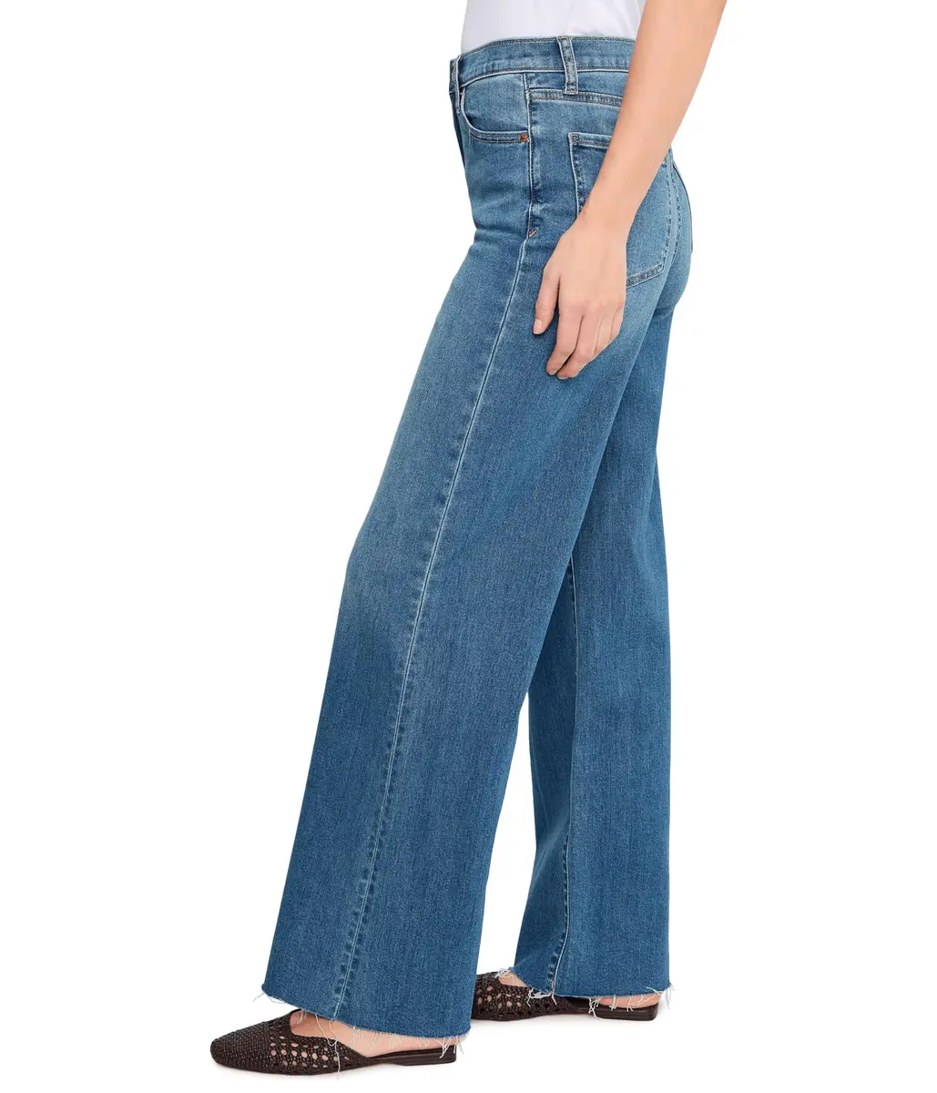 DAZE Women's Far Out High-Rise Wide Leg in New Indigo 26 | Loose Fit, Structured Hug Denim, 32" Inseam - view 3