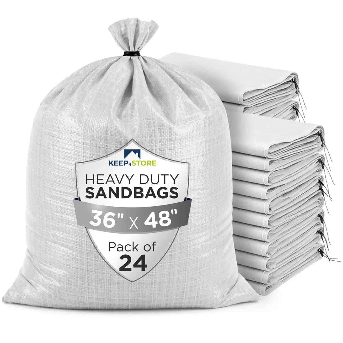 Keep N Store Heavy Duty Sand Bags Pack of 24 | Flood Control & Utility (70-120 chars) - main product image