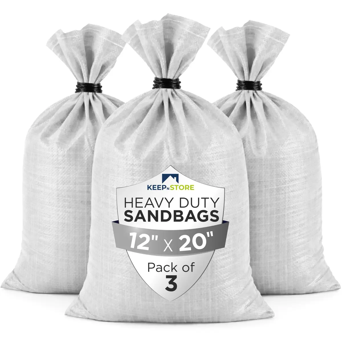 Keep N Store Heavy Duty Sand Bags Pack of 3 | Flood Control & Heavy Load Support (70-120 chars) - main product image