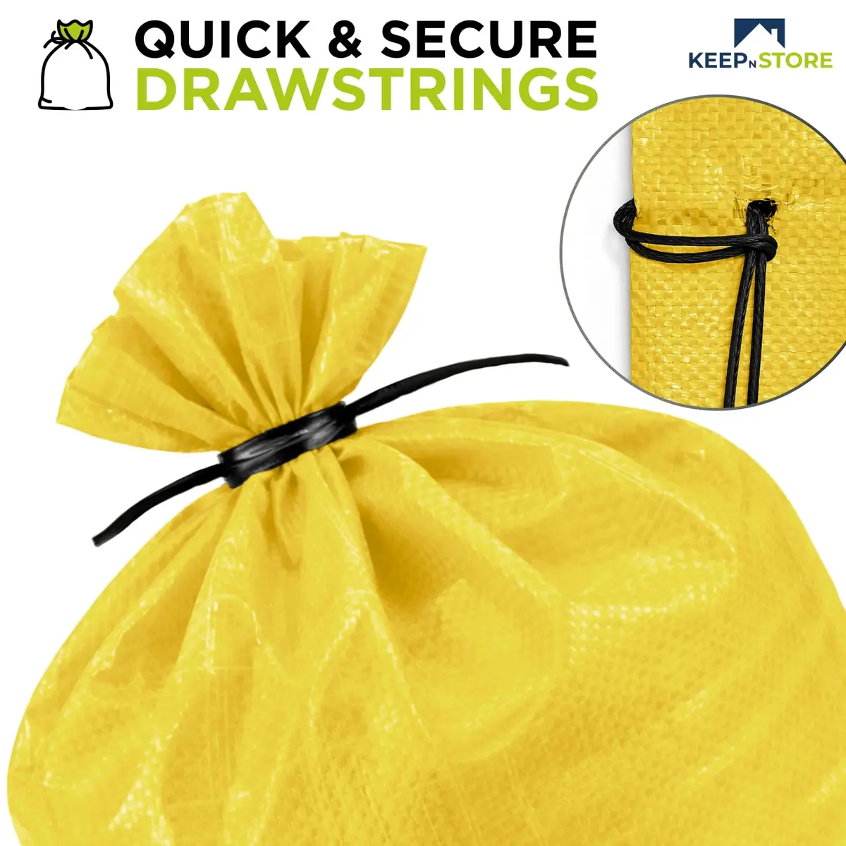 Keep N Store Heavy Duty Sand Bags Pack of 10 | Flood Control & Emergency Use - view 5