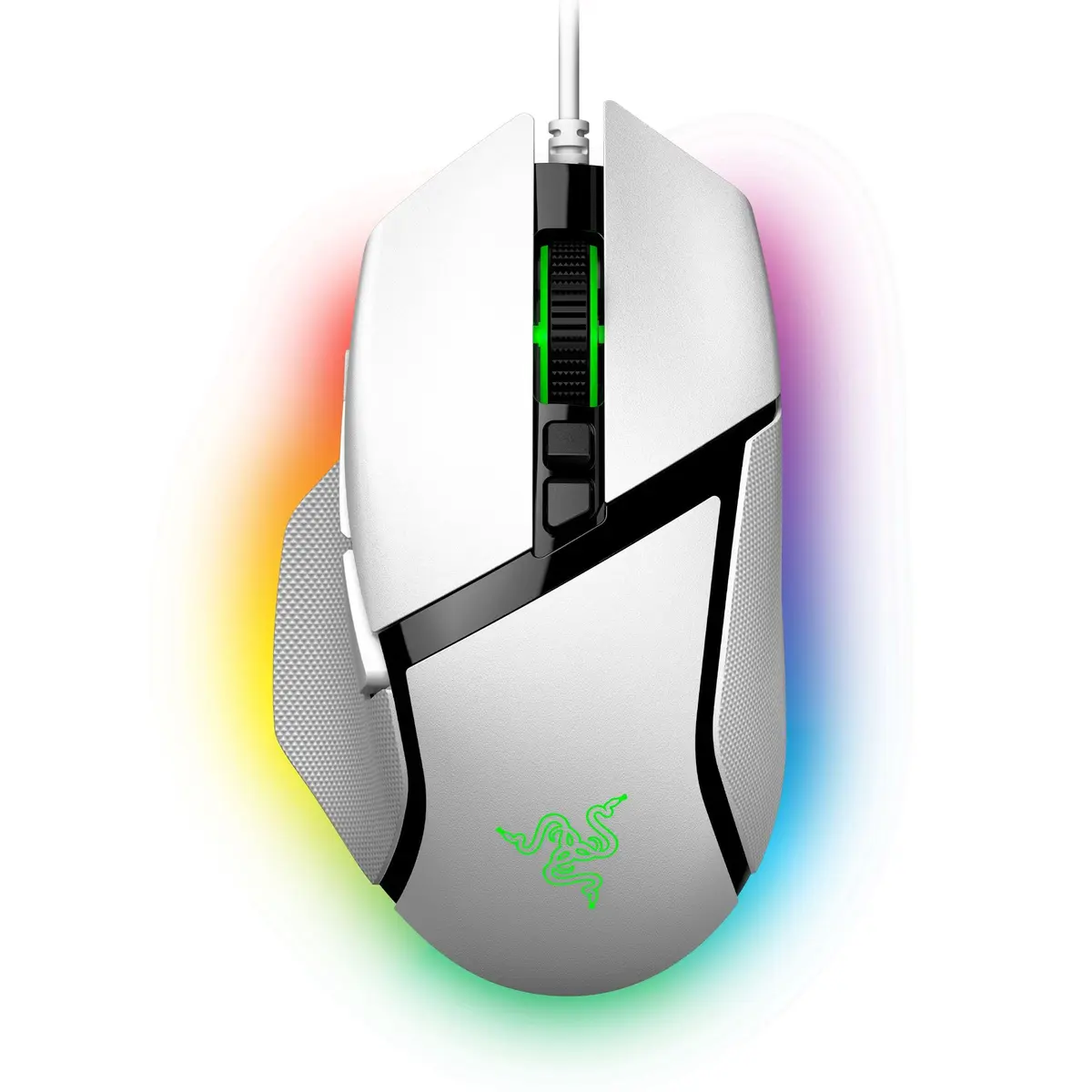 Razer Basilisk V3 Ergonomic Gaming Mouse White | 10 Programmable Buttons, 26K DPI Optical Sensor, RGB Lighting - main product image