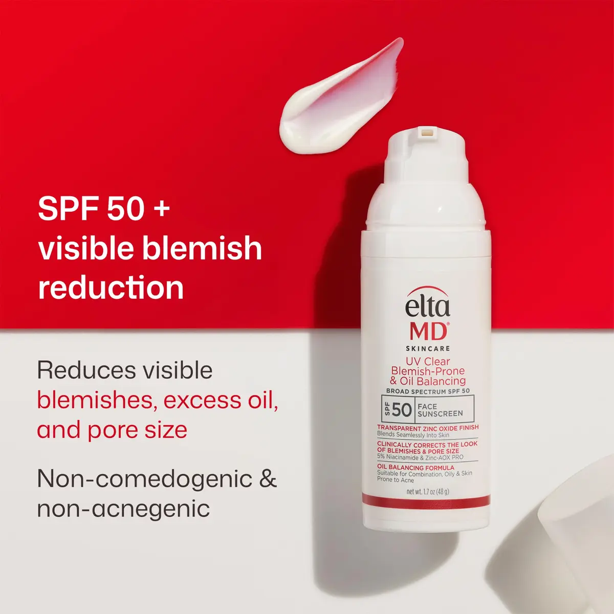 EltaMD UV Clear Blemish-Prone and Oil Balancing SPF 50 Face Sunscreen 50ml (1.7 oz) | Broad Spectrum Protection - view 2