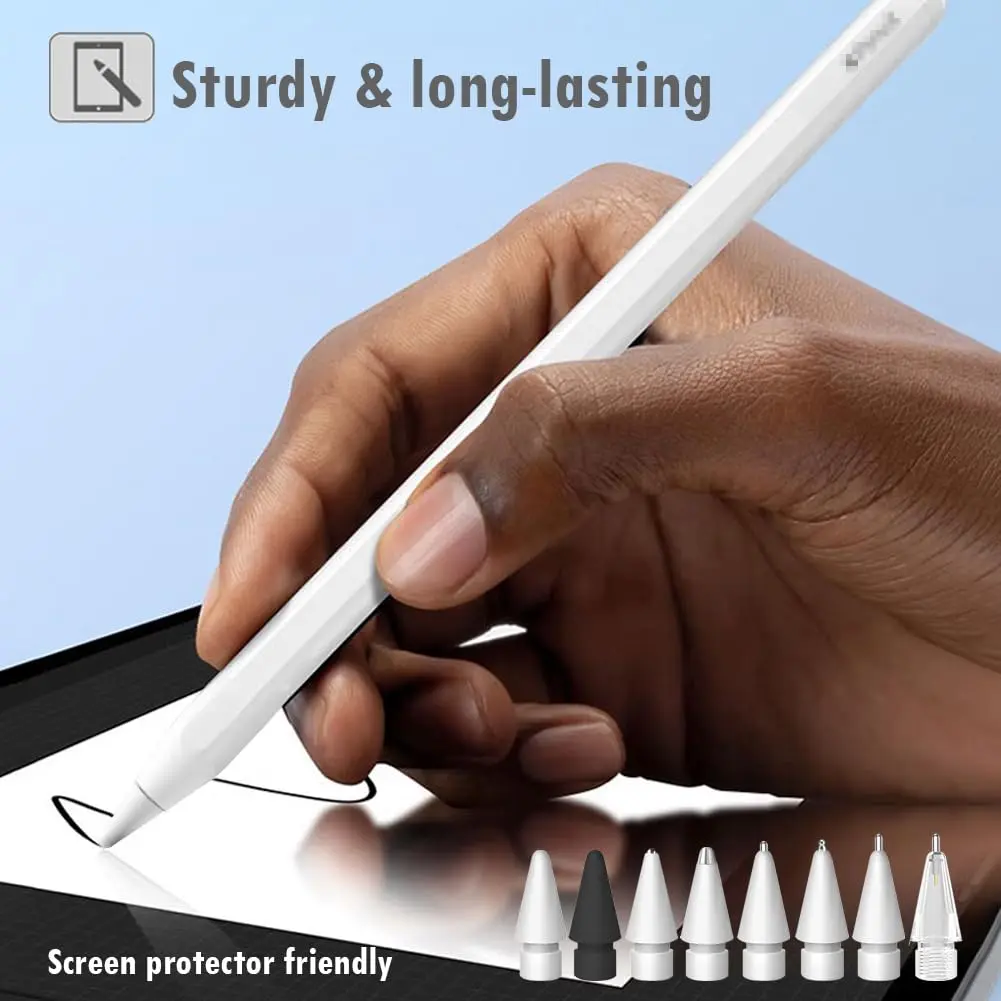 SIXFU 8 Styles Replacement Tips for Apple Pencil Pro, 1st/2nd Gen, USB-C, Logitech Crayon | 9-Piece Set with Storage Box - view 6
