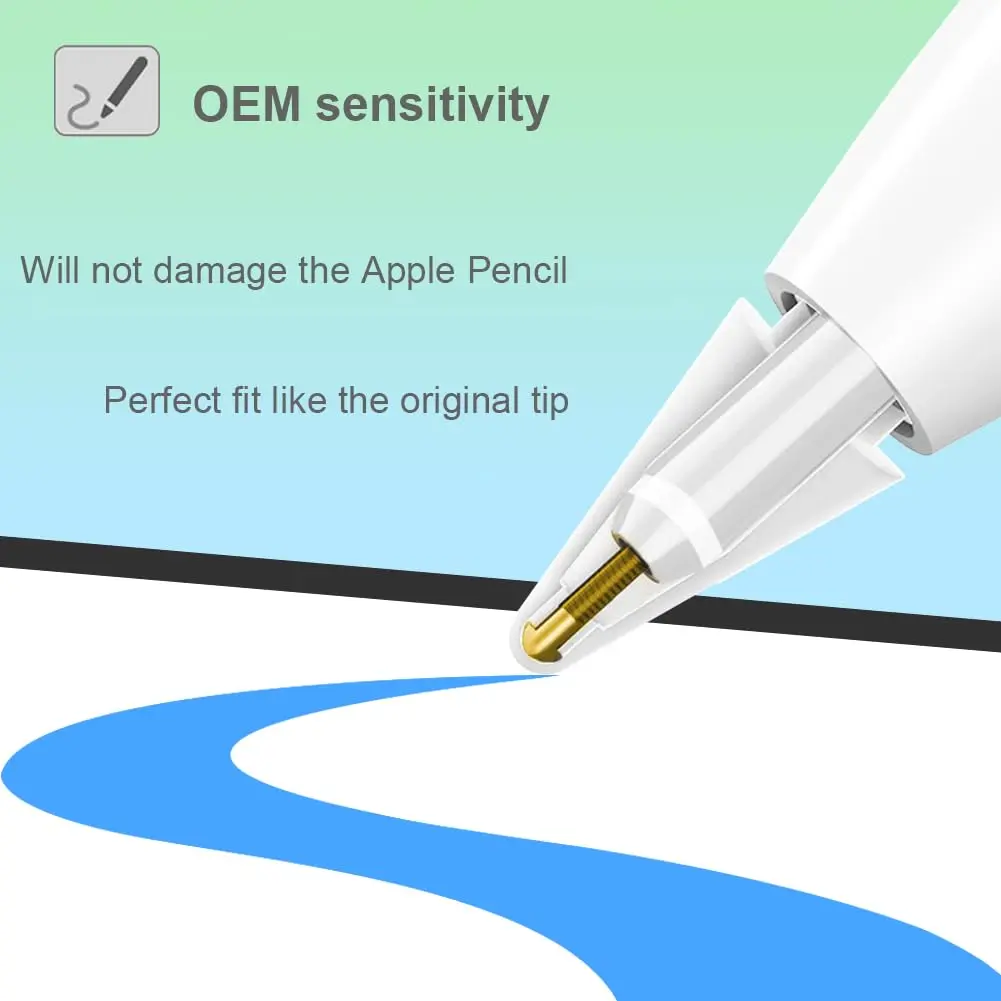 SIXFU 8 Styles Replacement Tips for Apple Pencil Pro, 1st/2nd Gen, USB-C, Logitech Crayon | 9-Piece Set with Storage Box - view 3