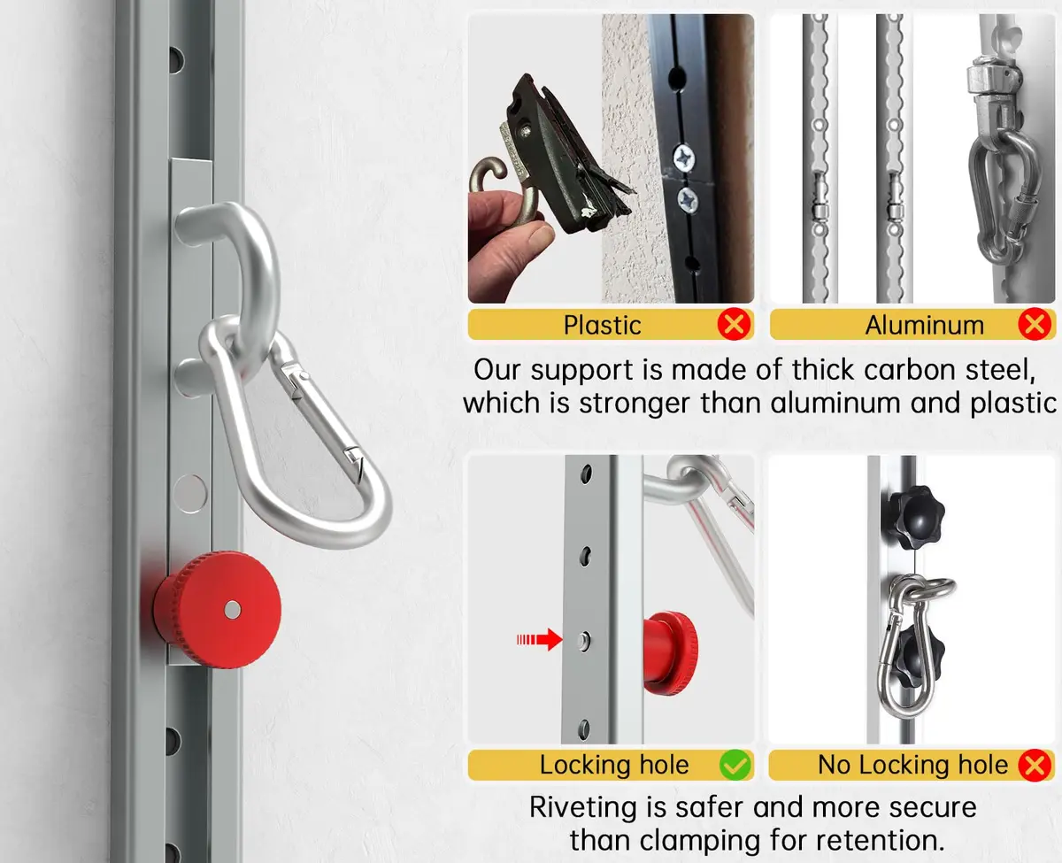KOMOHOM Adjustable Resistance Band Wall Anchor -Space Saving Fitness System - view 4
