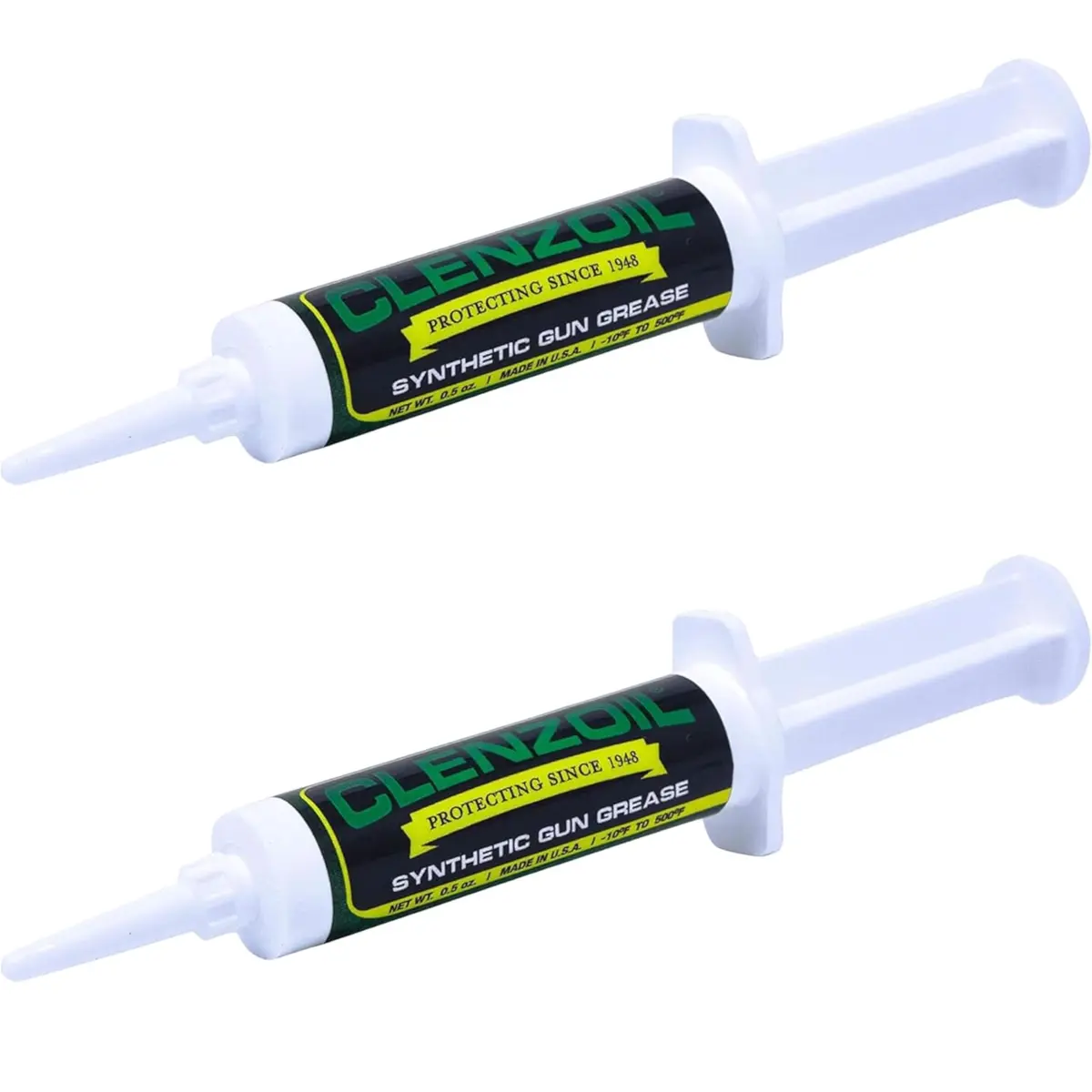 CLENZOIL Synthetic Gun Grease Syringe 0.5 oz | All Firearms, Extreme Heat & Pressure Protection - main product image