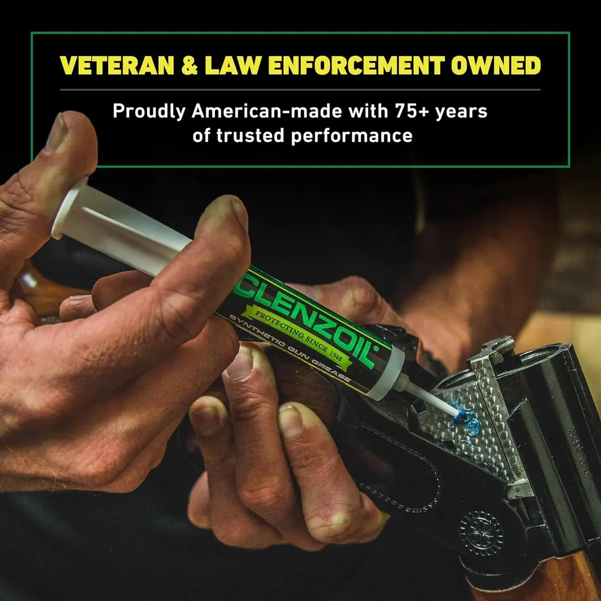CLENZOIL Synthetic Gun Grease Syringe 0.5 oz | All Firearms, Extreme Heat & Pressure Protection - view 5