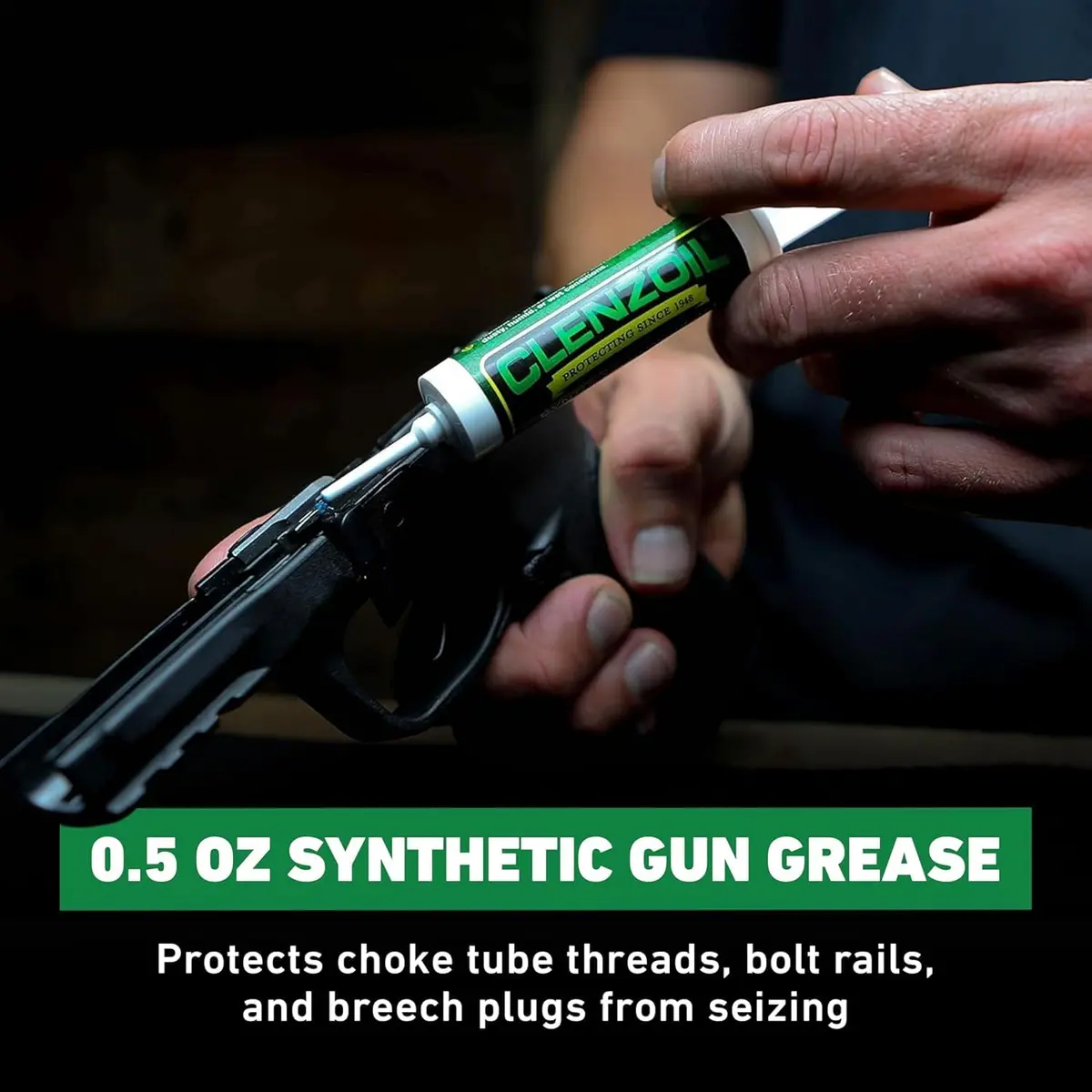 CLENZOIL Synthetic Gun Grease Syringe 0.5 oz | All Firearms, Extreme Heat & Pressure Protection - view 2
