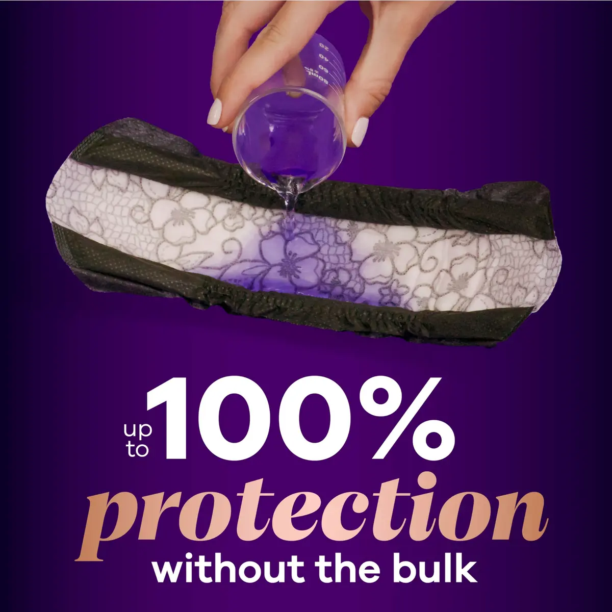 Always Discreet Boutique Adult Incontinence Bladder Leak Pads for Women, Long Length | Up to 100% Leak Protection - view 3