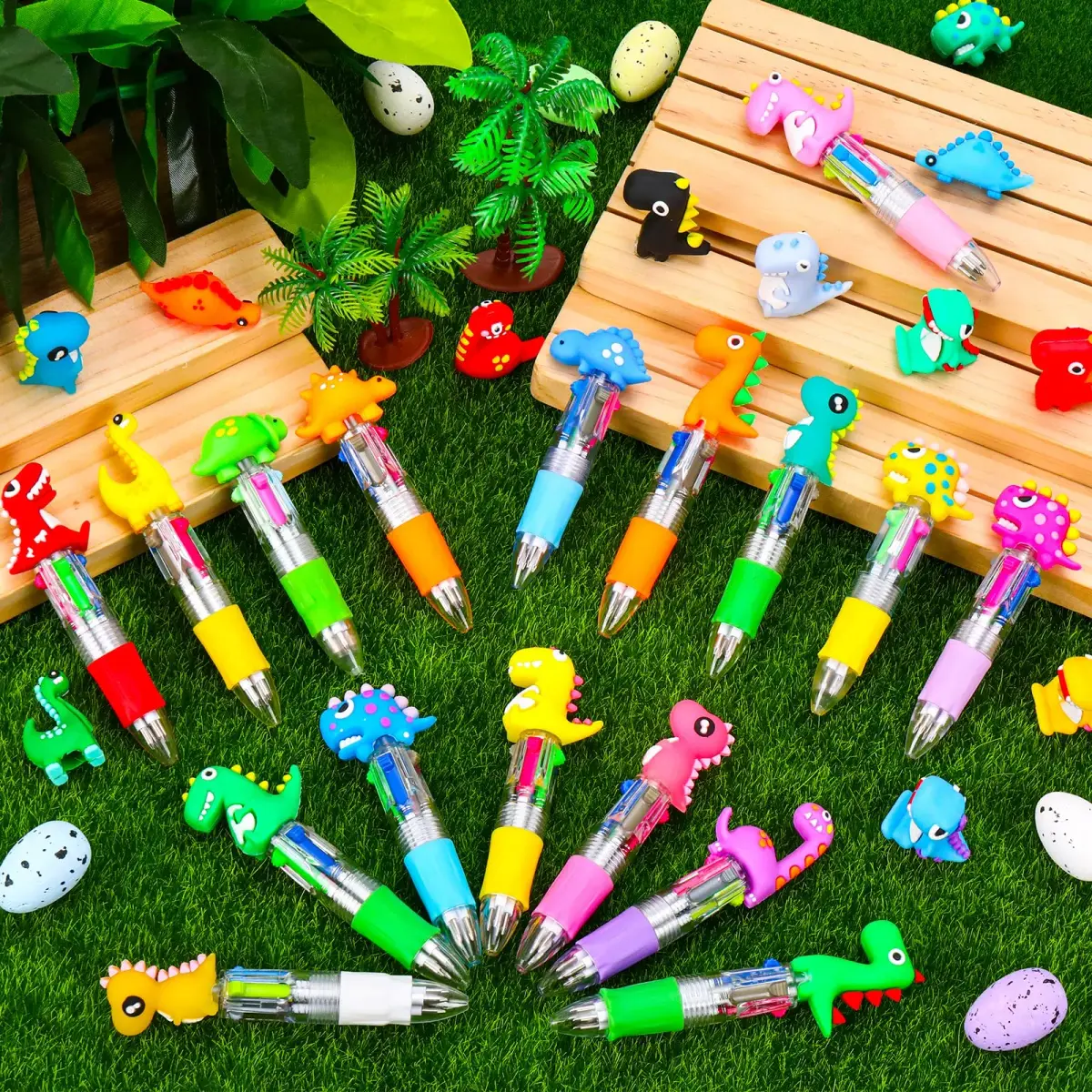 CZWZ 30Pcs Mini Multicolor Pens in One 4-in-1 Cute Pens Bulk for Kids | 30 Pens, Assorted Ink - view 5