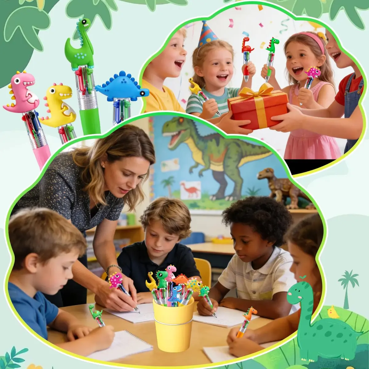 CZWZ 30Pcs Mini Multicolor Pens in One 4-in-1 Cute Pens Bulk for Kids | 30 Pens, Assorted Ink - view 7