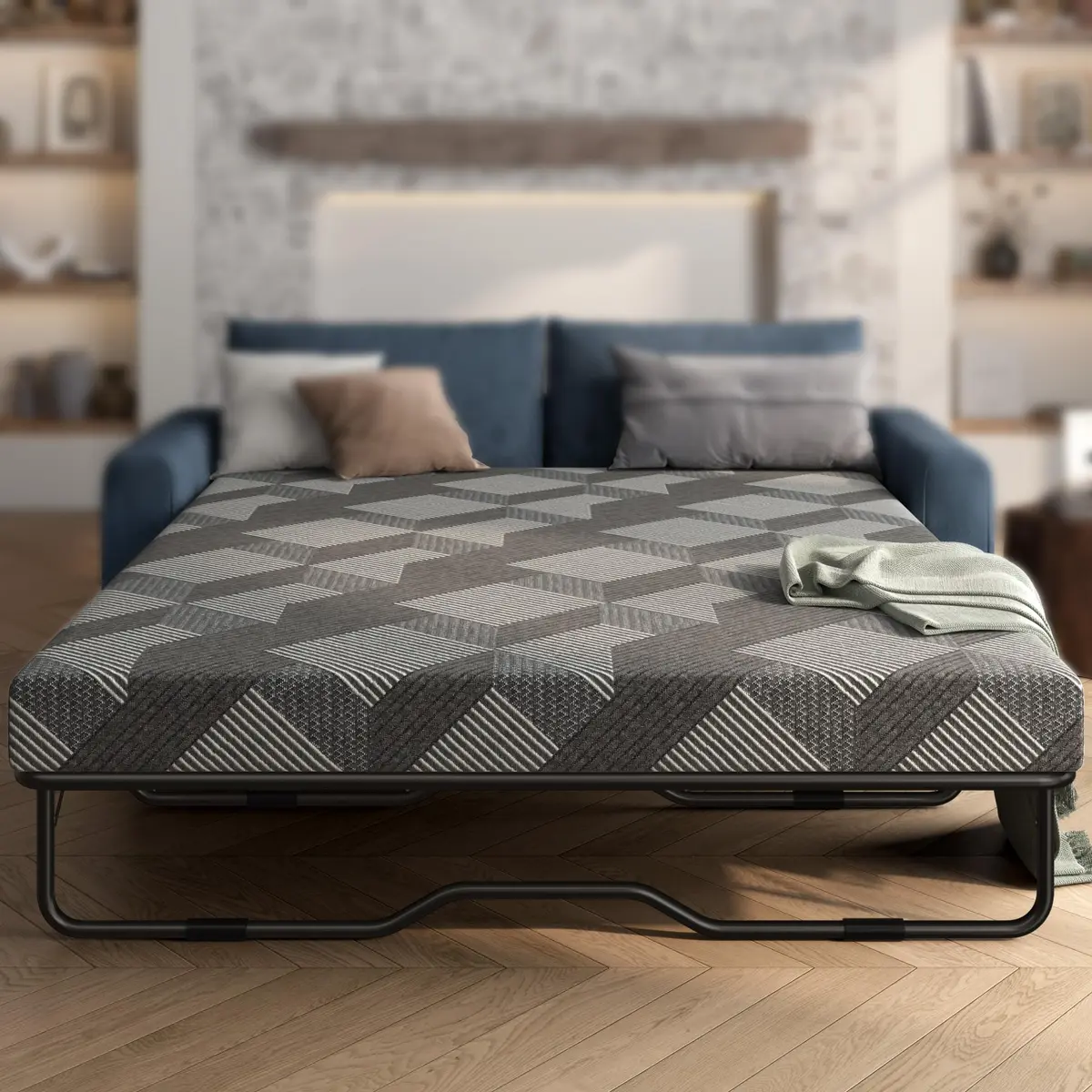 Wellynap 4 Inch Gel Memory Foam Sofa Mattress Queen Size | Space-Saving Comfort Support - main product image
