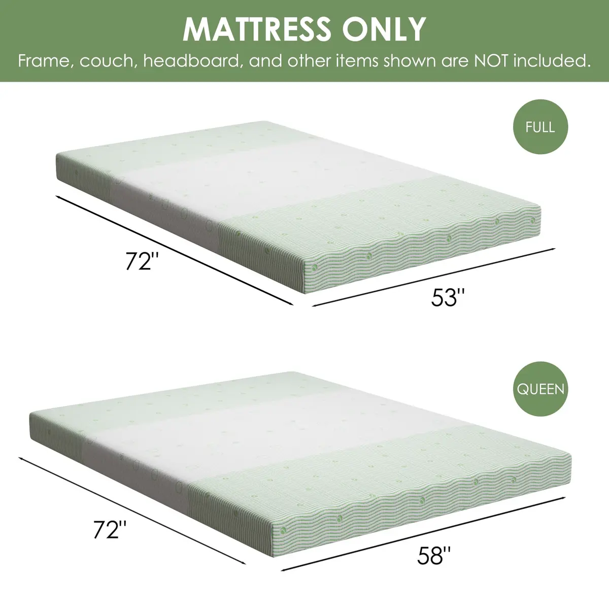 Wellynap 4 Inch Gel Memory Foam Sofa Mattress Queen Size | Support & Comfort for Indian Spaces - view 2