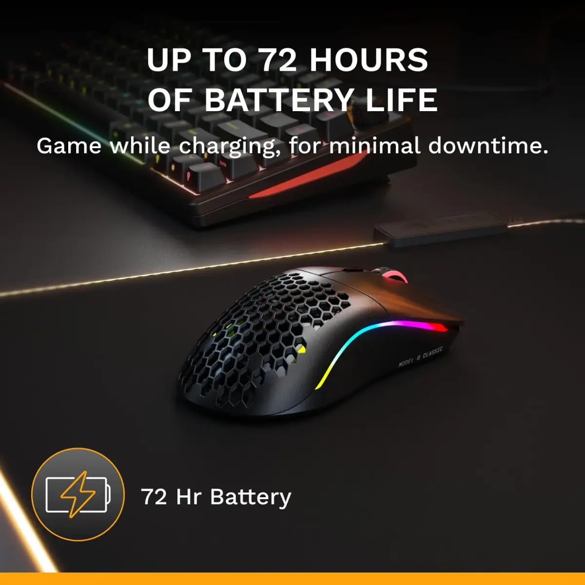 GLORIOUS Model O Classic Wireless Gaming Mouse (Black) | 69g Ultralight, 19K DPI, 100M Click Switches - view 5