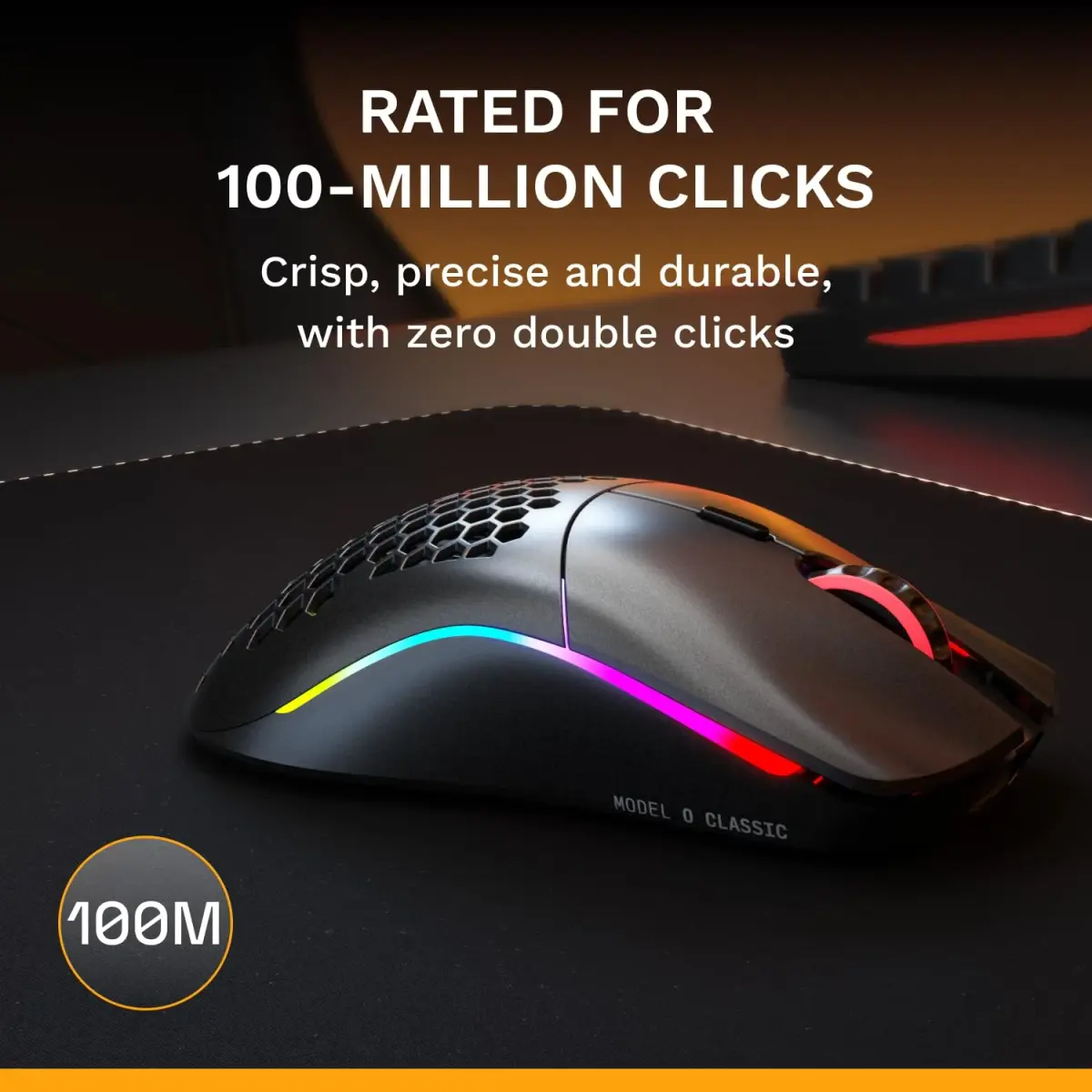 GLORIOUS Model O Classic Wireless Gaming Mouse (Black) | 69g Ultralight, 19K DPI, 100M Click Switches - view 6