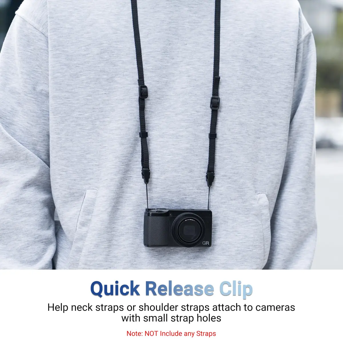 JJC Quick Release QD Loops Buckle Clip Adapter Connector for Sony ZV-1 II ZV1 RX100 VII VI VA V IV D-LUX8 G7X Mark III Cameras | Pack of 2 - view 2