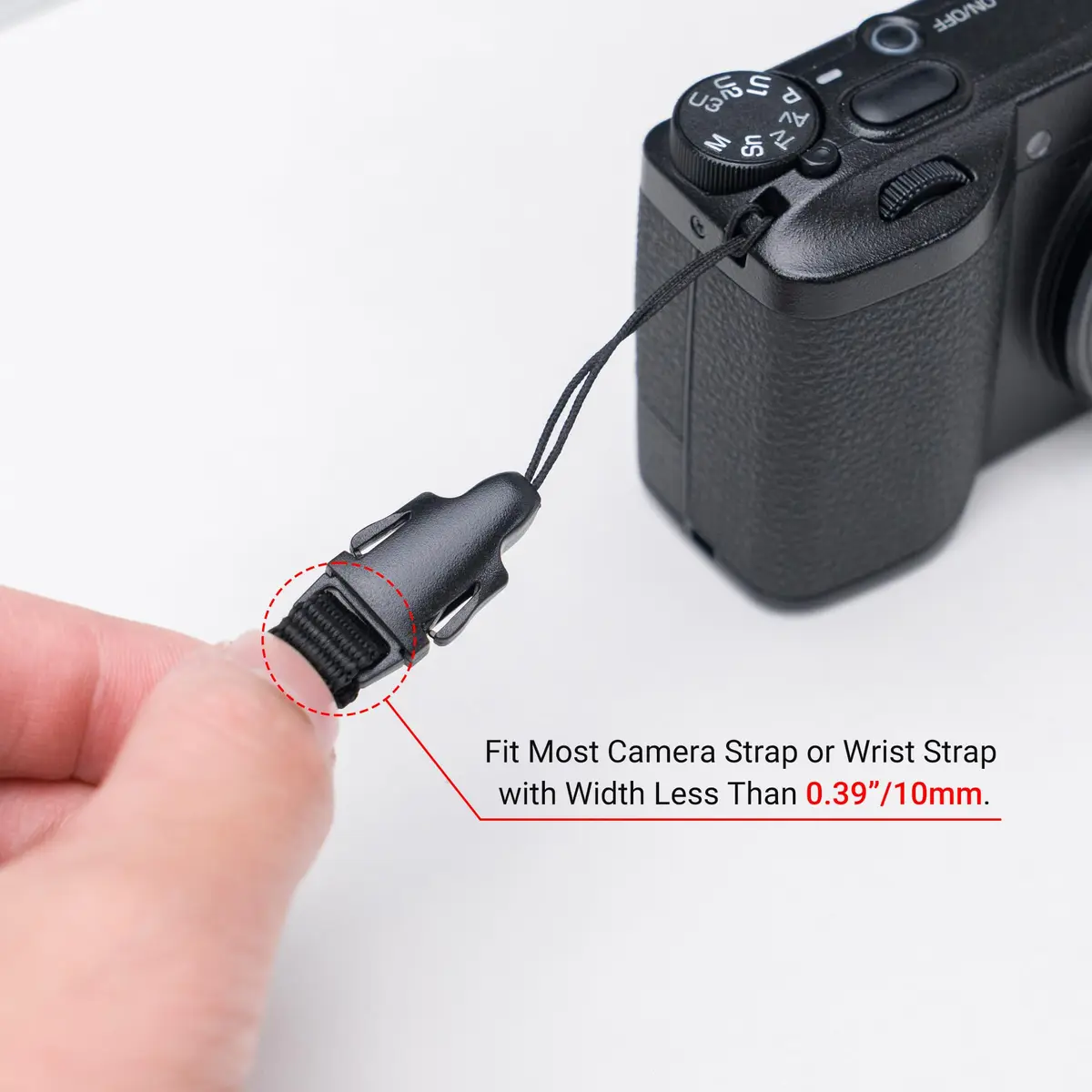 JJC Quick Release QD Loops Buckle Clip Adapter Connector for Sony ZV-1 II ZV1 RX100 VII VI VA V IV D-LUX8 G7X Mark III Cameras | Pack of 2 - view 3