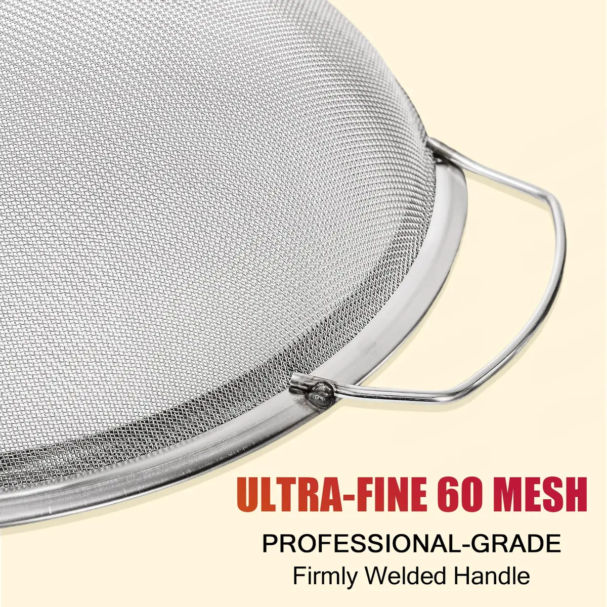 ZHUITU Fine Mesh Paint Strainer 60 Mesh Stainless Steel | Supports Fast, Impurity-Free Painting (70-120 chars) - view 3
