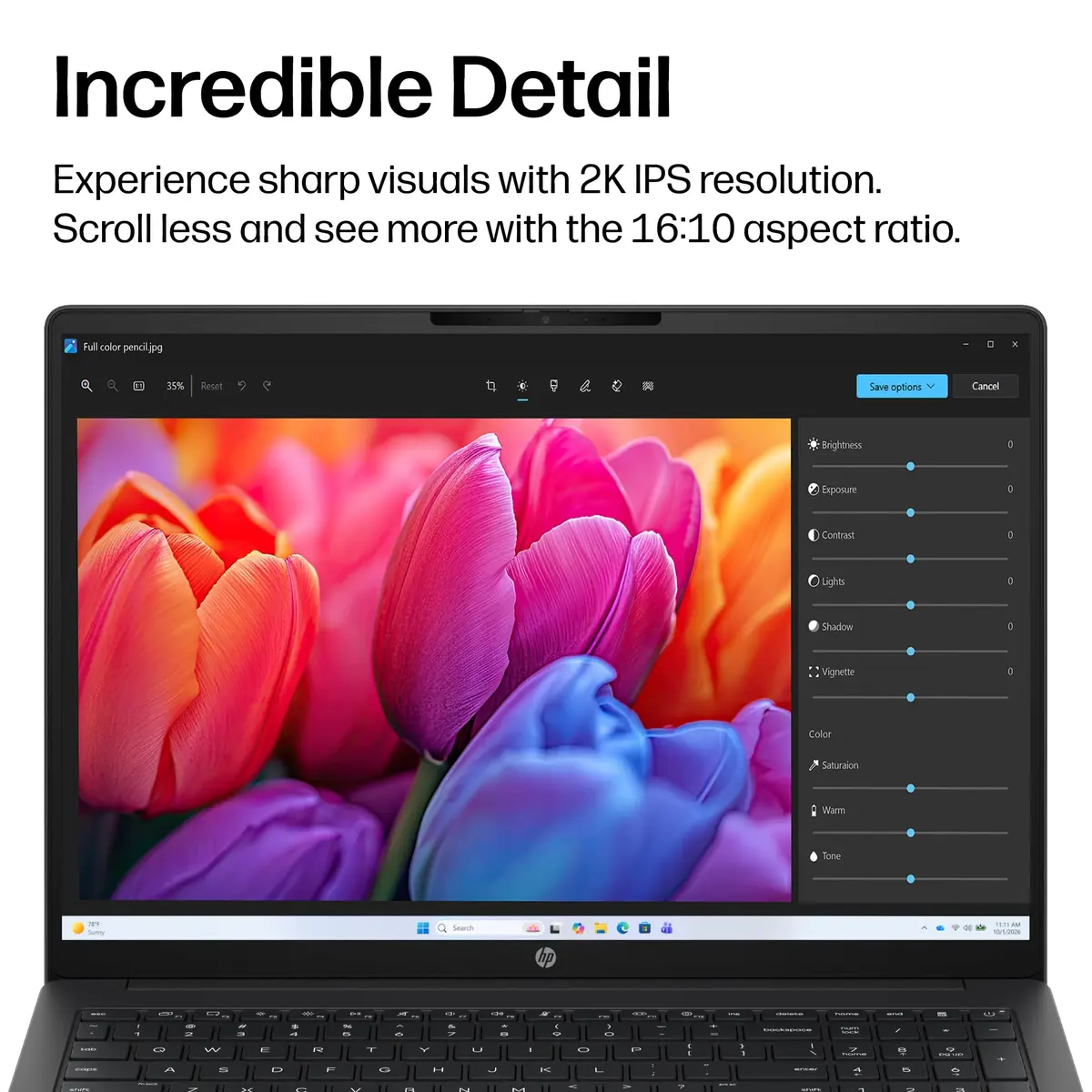 HP OmniBook 3 16-inch Laptop 2K Touchscreen | AMD Ryzen 3, 8GB RAM, 256GB SSD - view 3