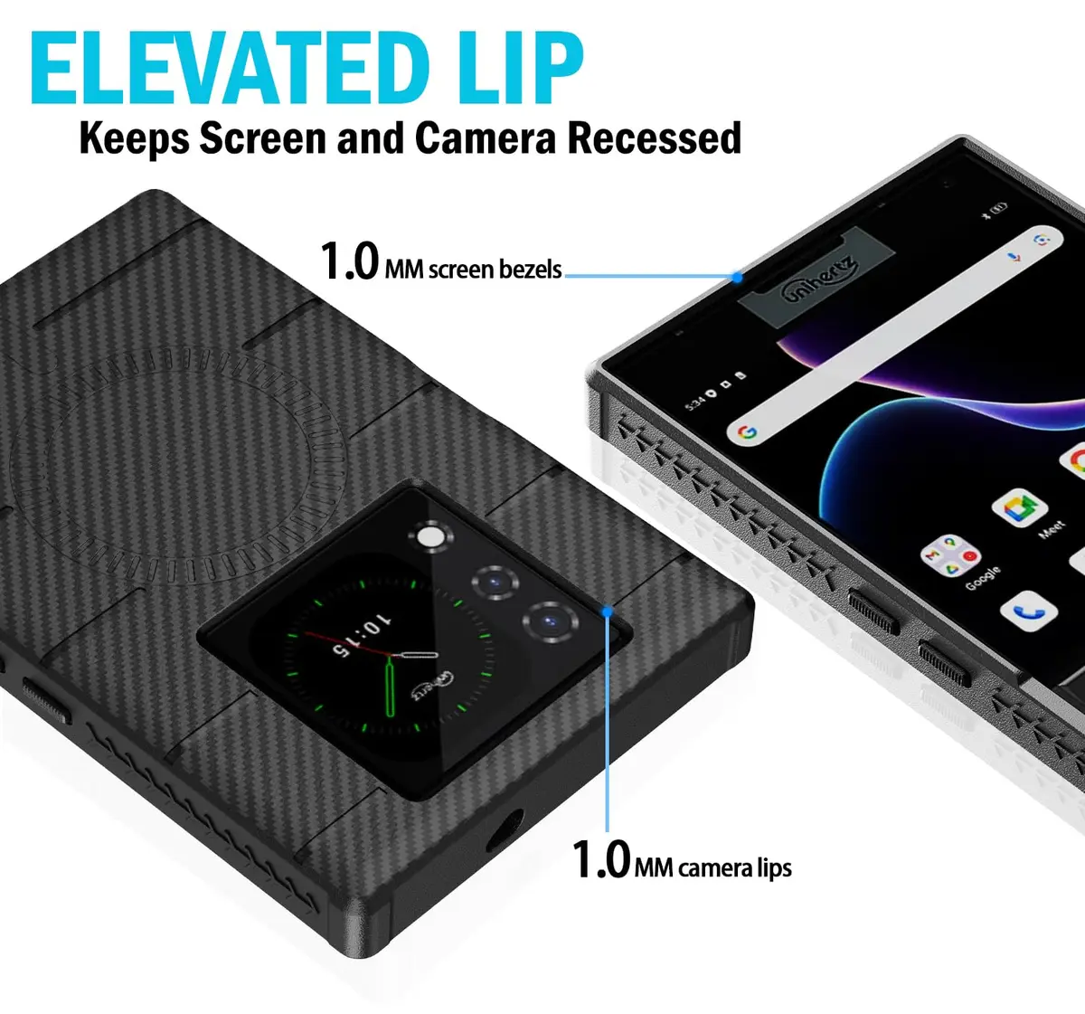 Nakedcellphone Flex Series for Unihertz Titan 2 Phone Case - Carbon Fiber - view 5