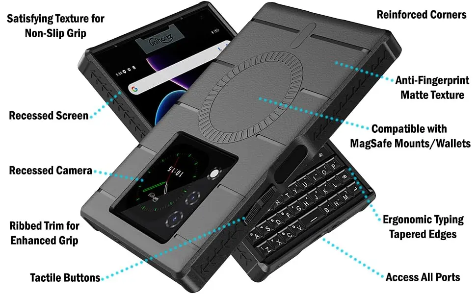 Nakedcellphone Flex Series for Unihertz Titan 2 Phone Case - Carbon Fiber - view 7