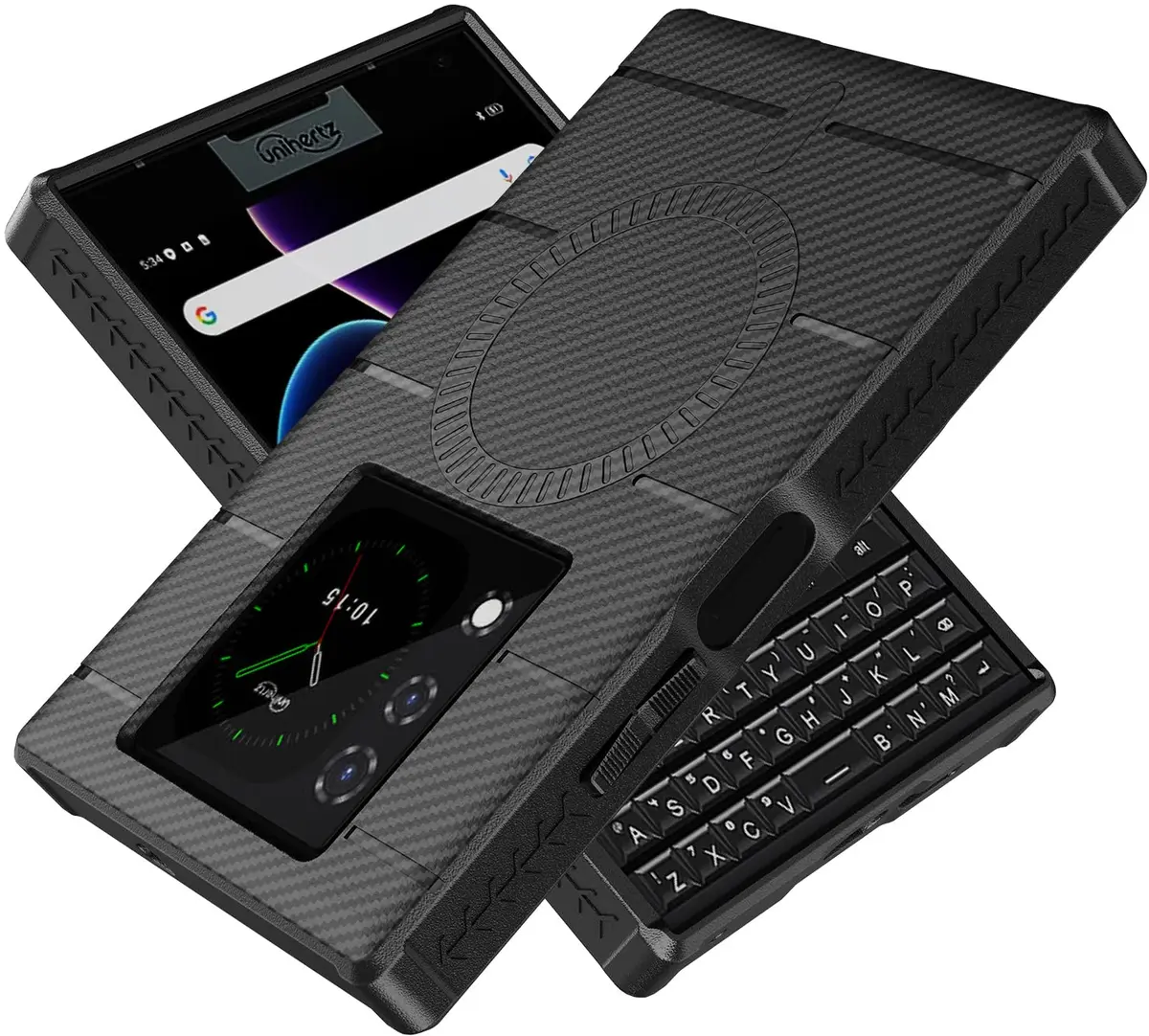 Nakedcellphone Flex Series for Unihertz Titan 2 Phone Case - Carbon Fiber - view 8