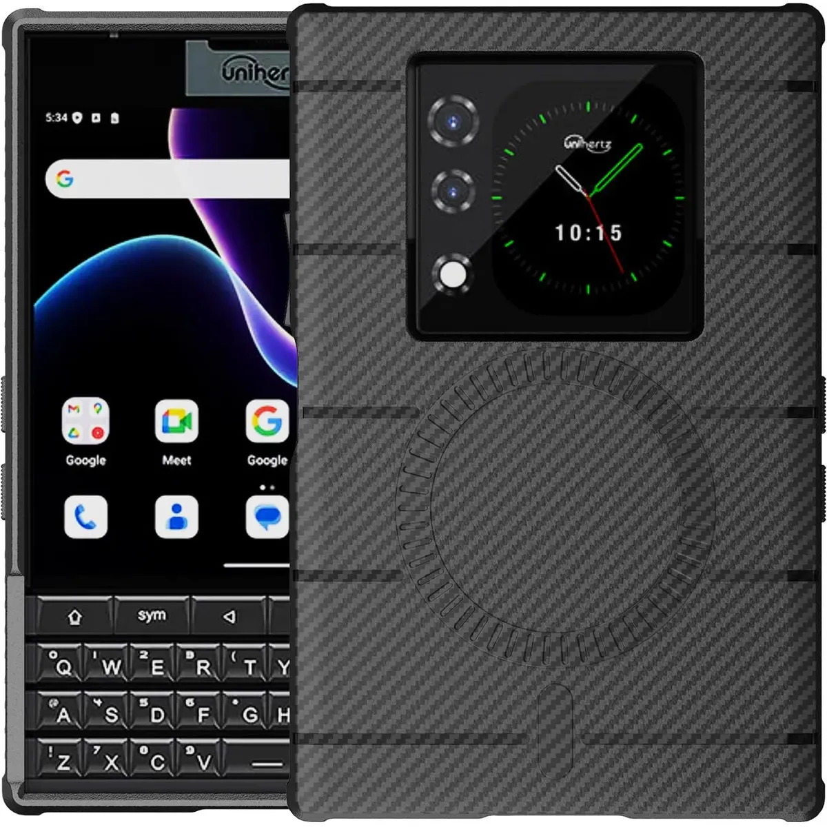 Nakedcellphone Flex Series for Unihertz Titan 2 Phone Case - Carbon Fiber - view 2