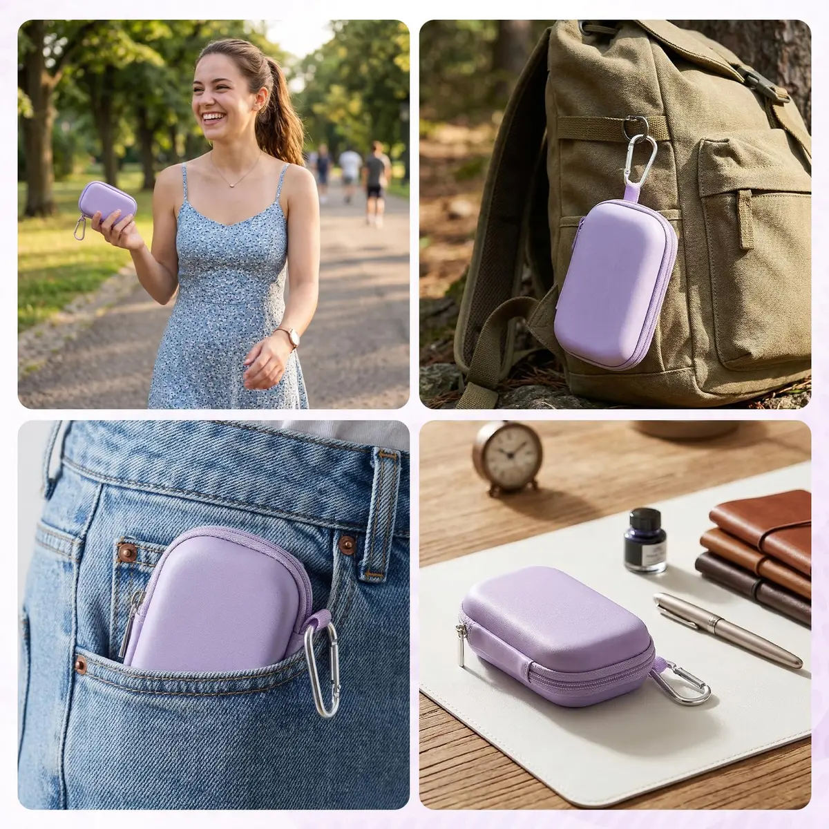AGPTEK MP3 MP4 Player Case for 2.4'' MP3 Player with Metal Carabiner Clip | All-round Protection & Portable Design - view 8