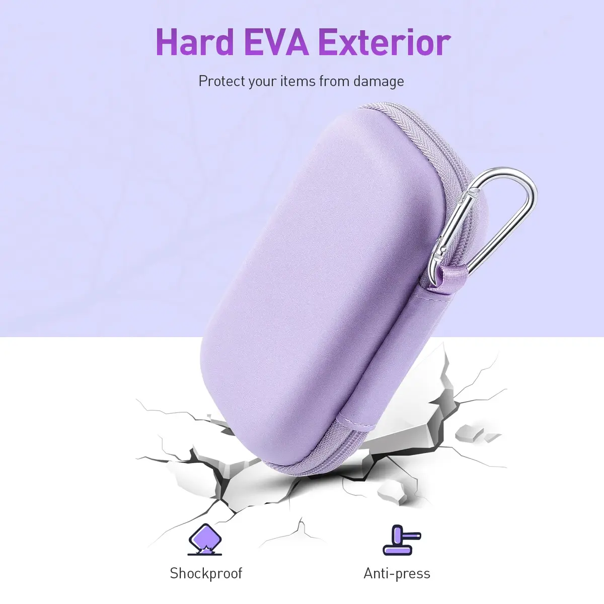 AGPTEK MP3 MP4 Player Case for 2.4'' MP3 Player with Metal Carabiner Clip | All-round Protection & Portable Design - view 9