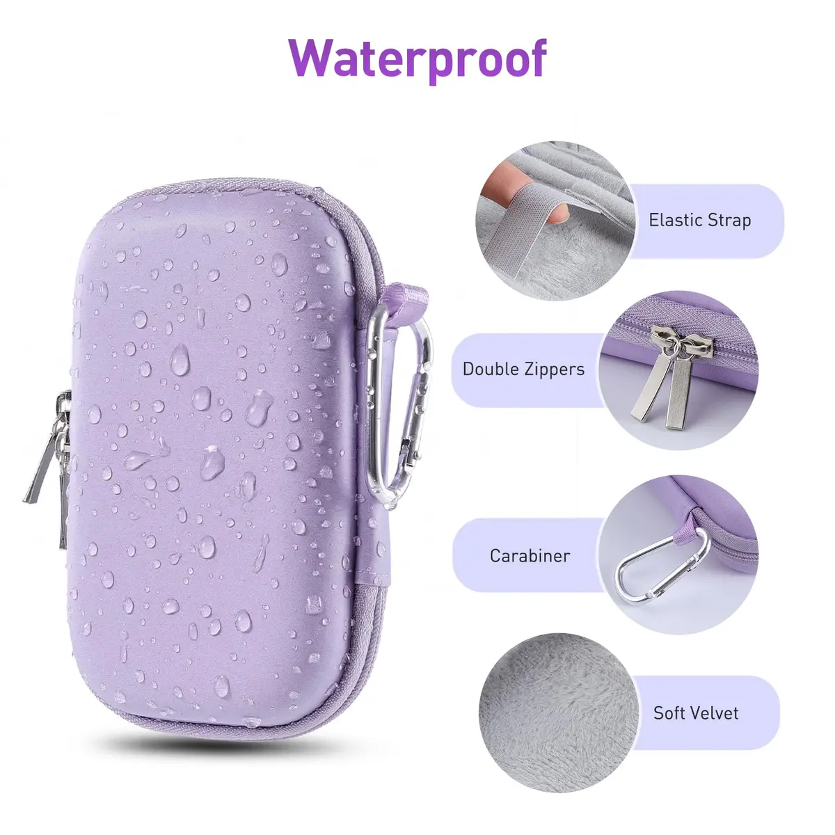 AGPTEK MP3 MP4 Player Case for 2.4'' MP3 Player with Metal Carabiner Clip | All-round Protection & Portable Design - view 4