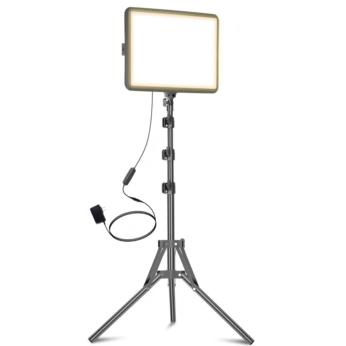 NiceVeedi 25W LED Video Light Kit with Tripod Stand & Carry Bag | 2900-7000K Dimmable Studio Light for Photography & Video Recording - main product image