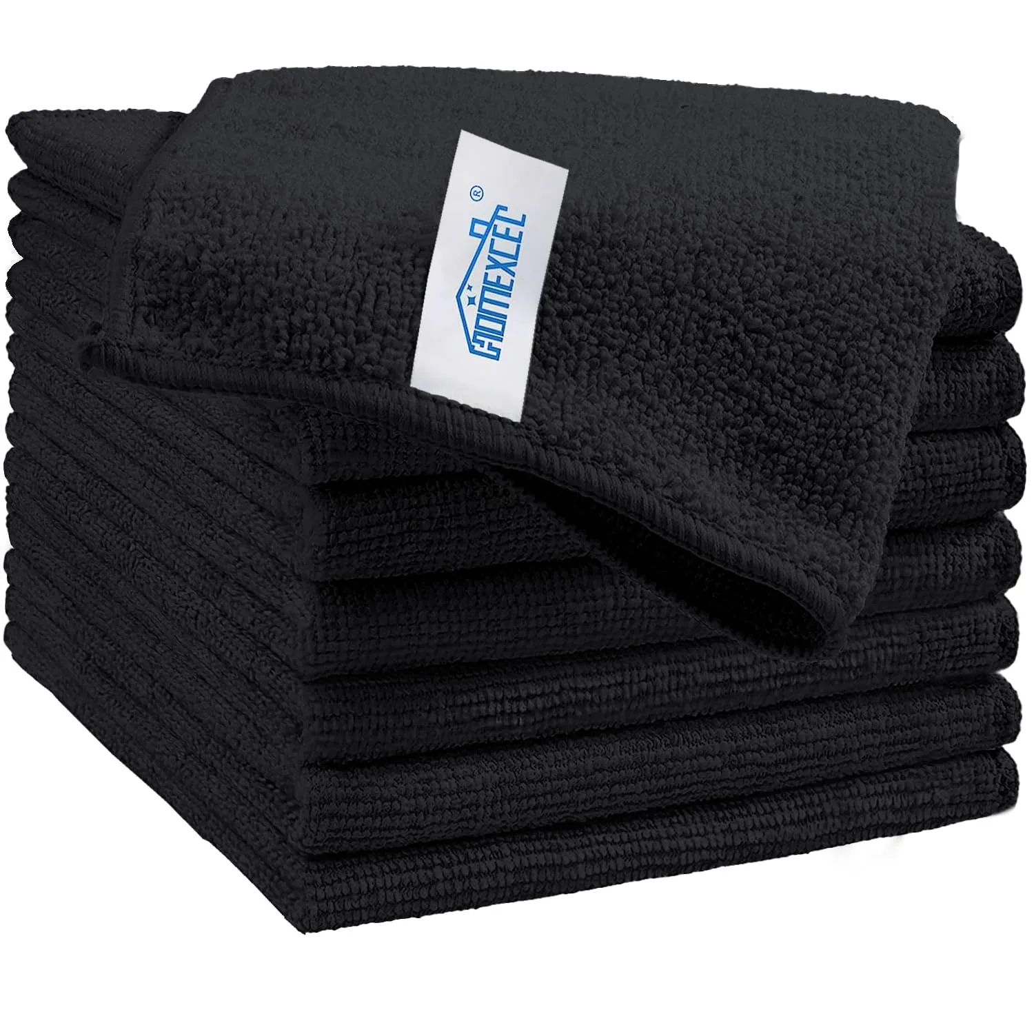 HOMEXCEL Microfiber Cleaning Cloths, 4 Color Assorted | Lint-Free & Scratch-Free - main product image