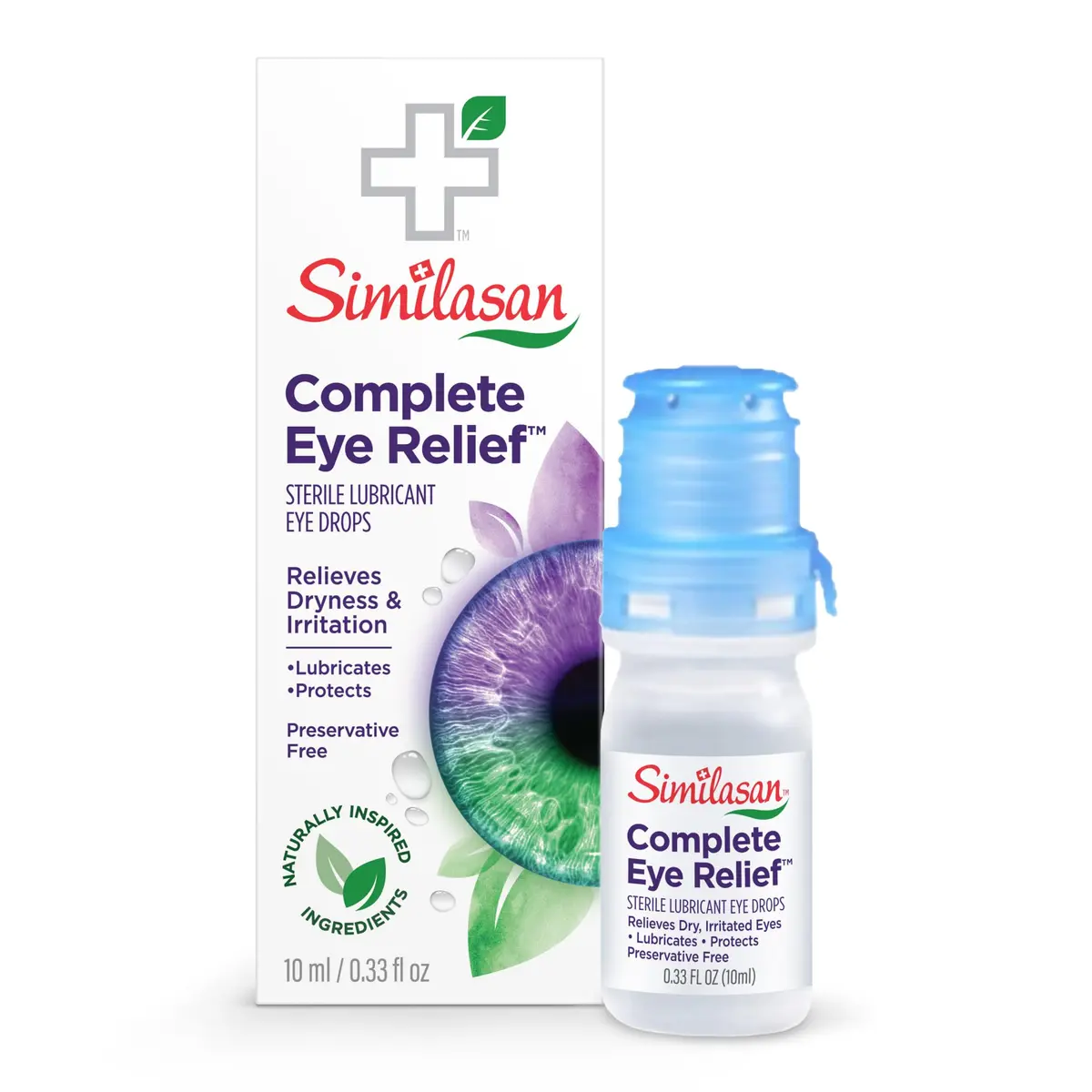 Similasan Complete Eye Relief Drops 0.33 Fl Oz | Naturally Inspired, Preservative-Free, Contact Lens Friendly - main product image