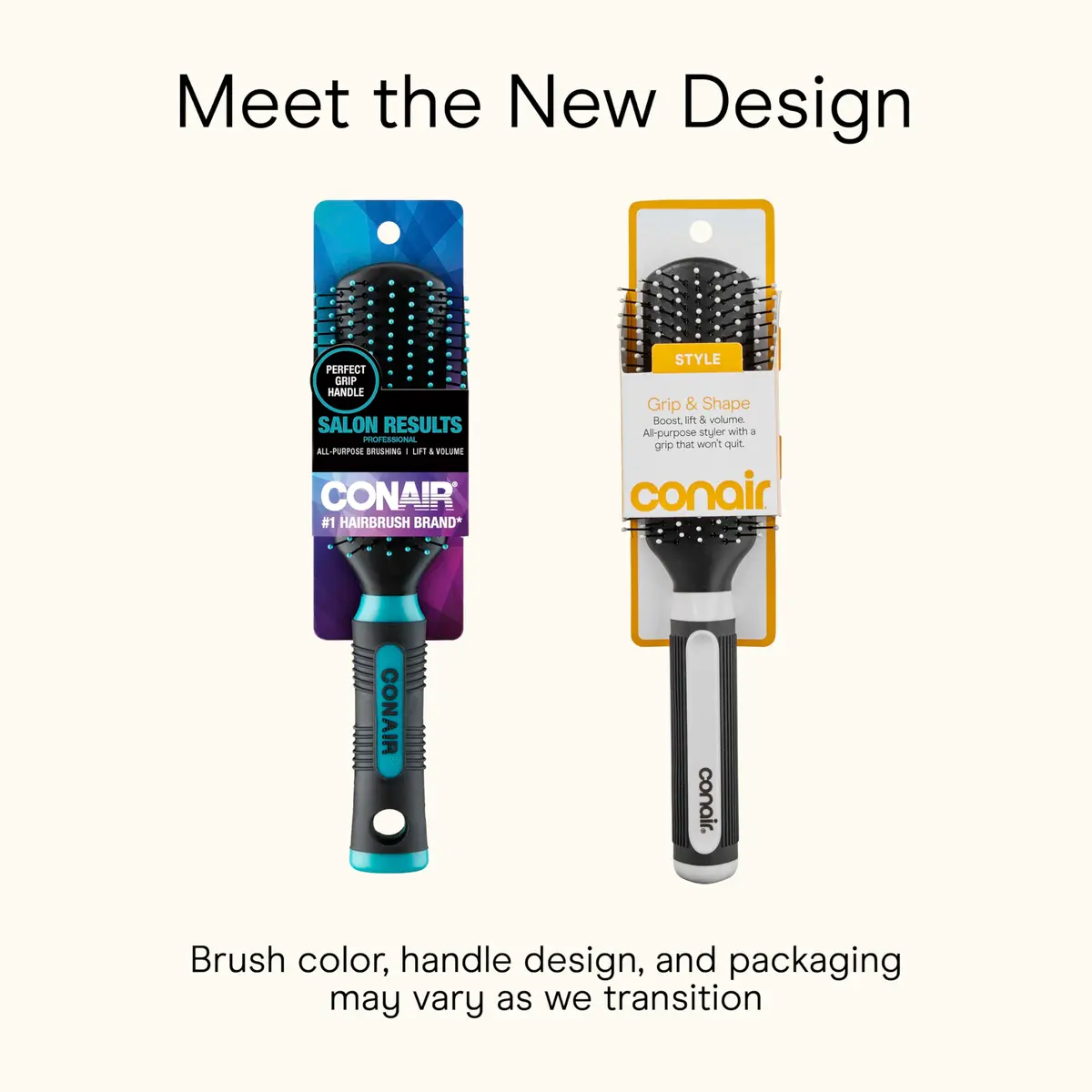 Conair Grip & Shape Styling 3-Pack Hair Brushes | Detangling, Volumizing, Smoothing - view 9