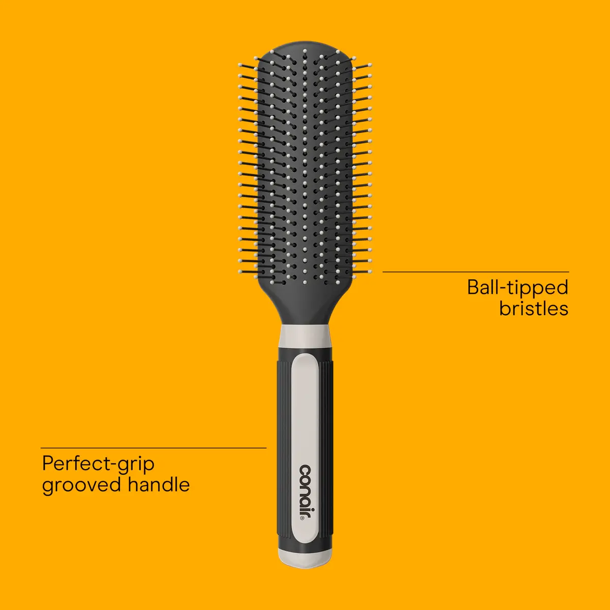 Conair Grip & Shape Styling 3-Pack Hair Brushes | Detangling, Volumizing, Smoothing - view 2