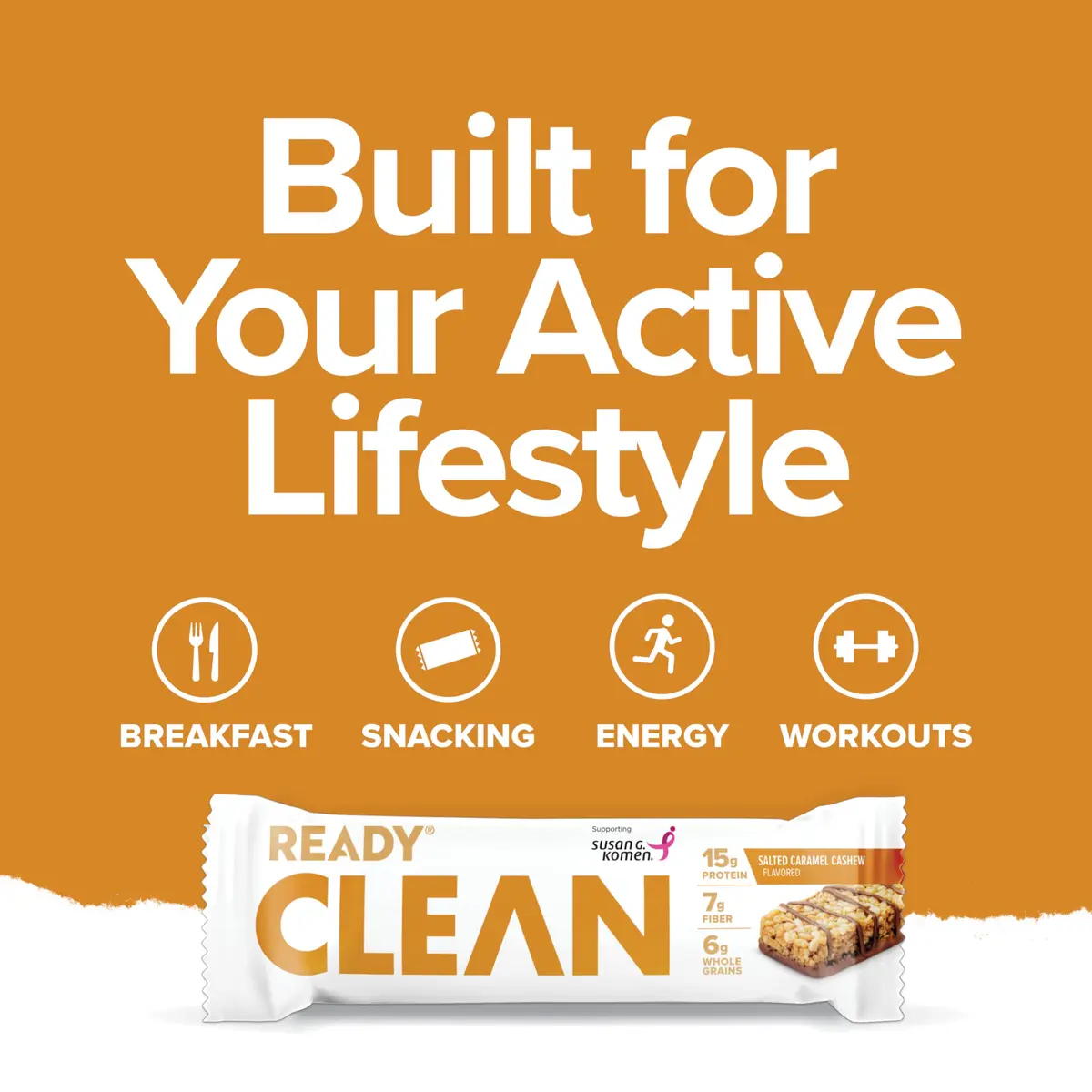 Ready Salted Caramel Cashew Protein Bar 15g | Gluten-Free, Non-GMO, 12 Ct - view 9