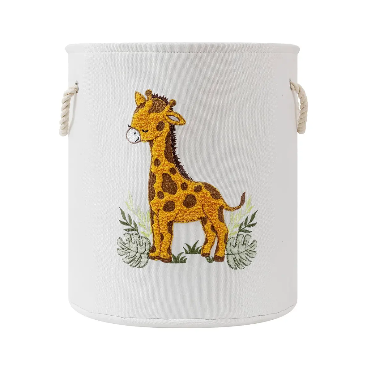 INough Kids Laundry Basket Giraffe Nursery Canvas 58L | Spacious & Foldable - main product image