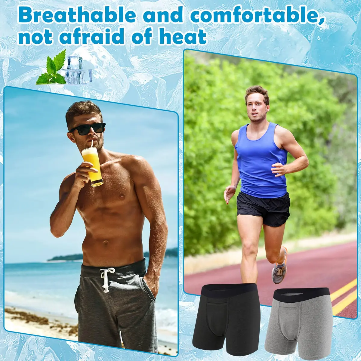 Janmercy Vasectomy Underwear Men Briefs XL | Supportive Ice Pack Pocket for Recovery - view 7
