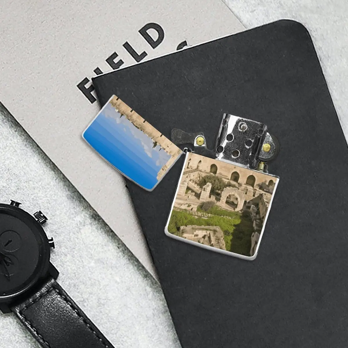 TKJMCSW Israel at The Tower of David Lighter Case Pouch 2.2 x 1.5 in Copper | Scratch & Drop Resistant - view 7