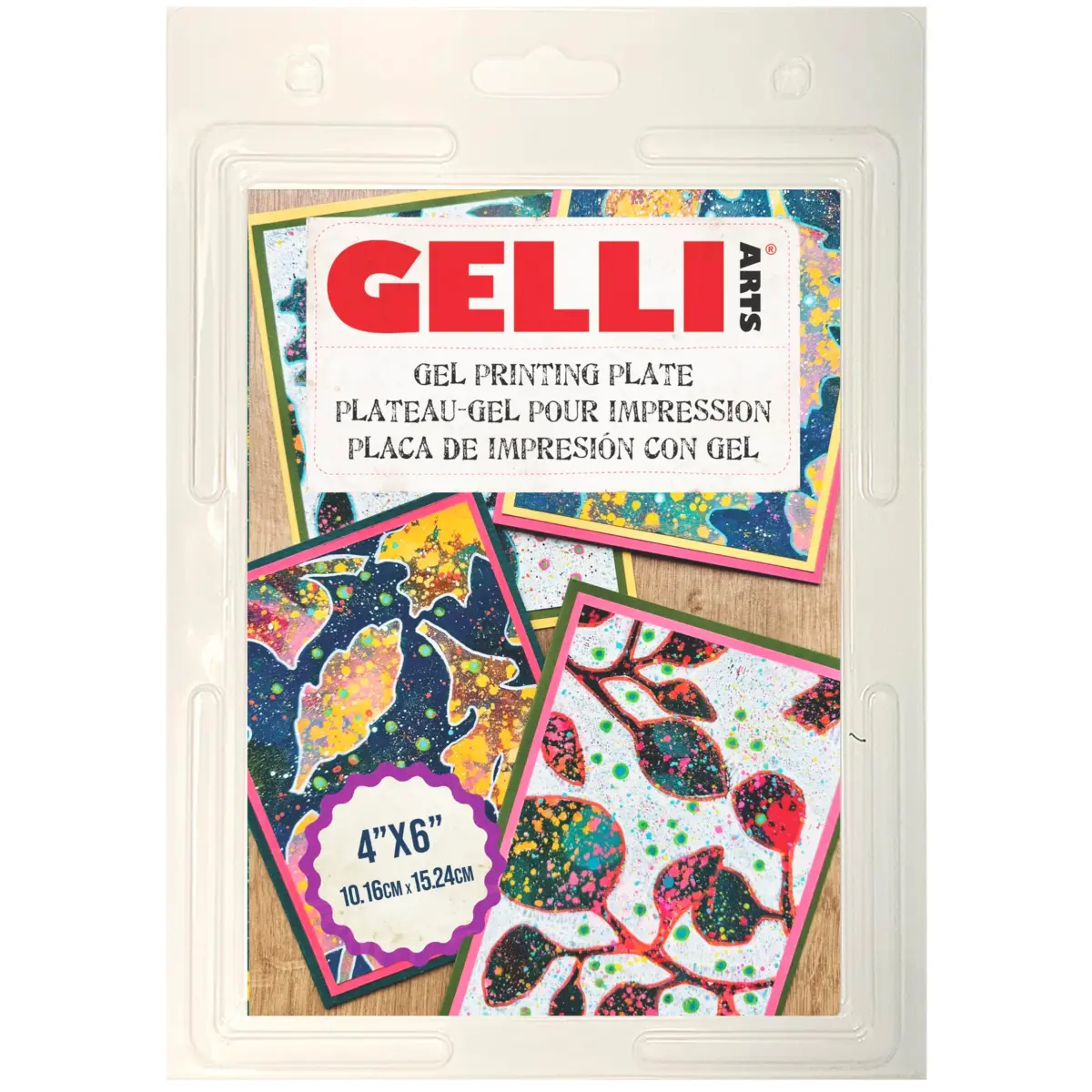 Gelli Arts Gel Printing Plate 4" x 6" | Monoprinting Made Simple for Mixed Media Art - main product image