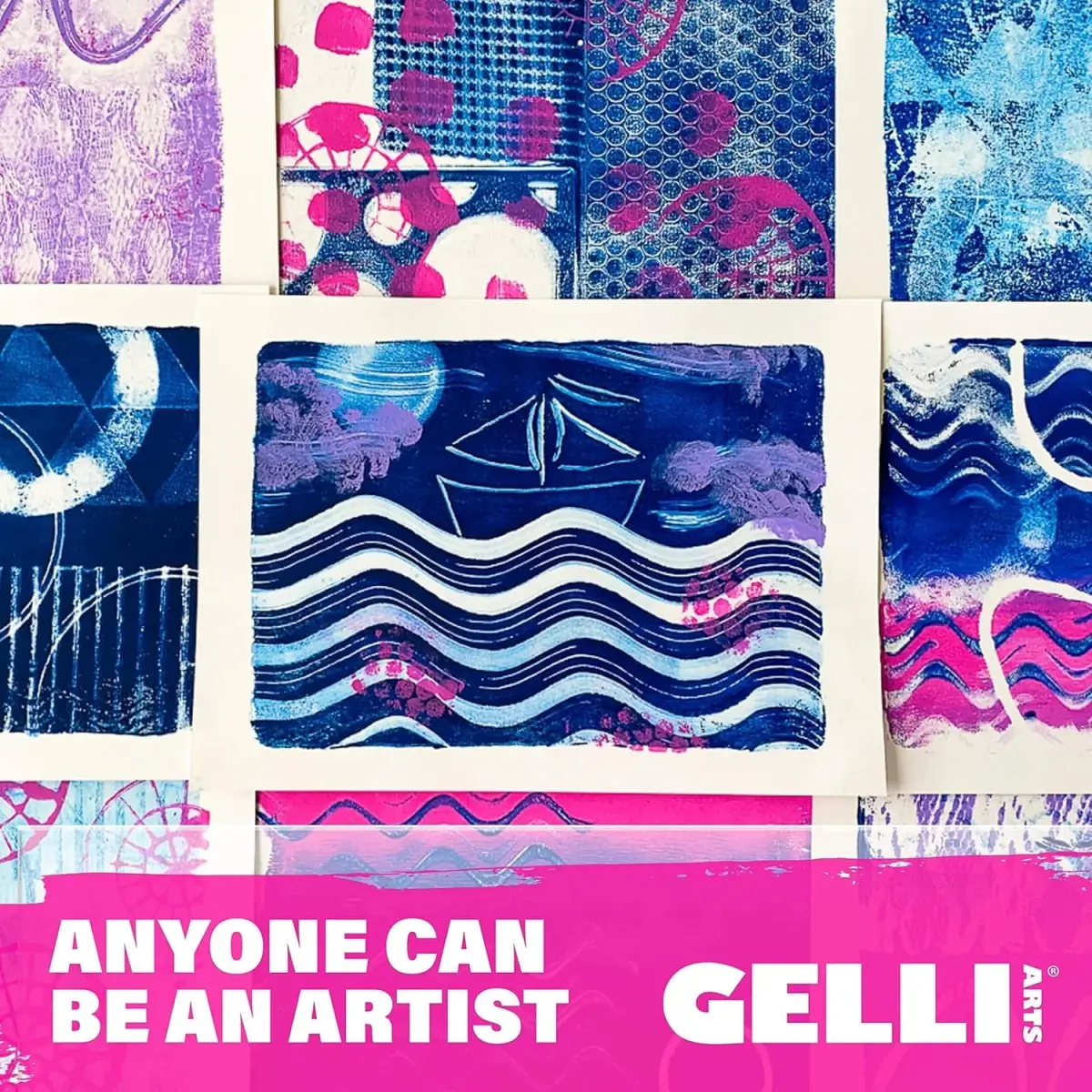 Gelli Arts 12" Round Gel Printing Plate | Monoprinting Made Simple - view 2