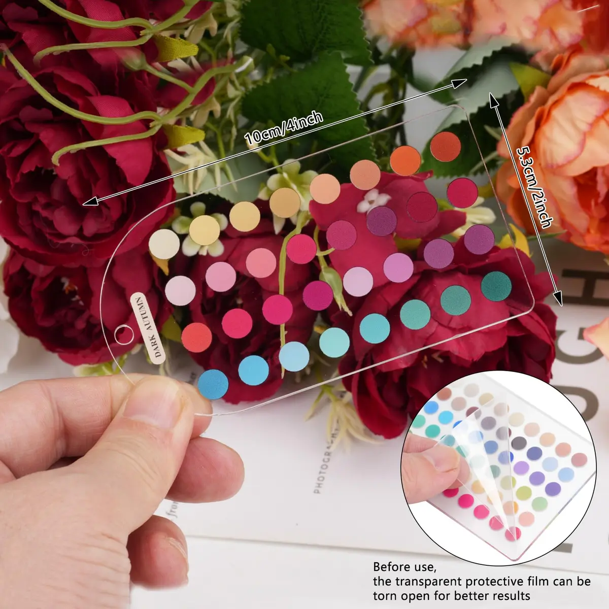 Zynoro Ultimate 12 Season Color Analysis Template Cards (Set of 2) | Portable Color Matching Guide for Outfits & Makeup - view 7