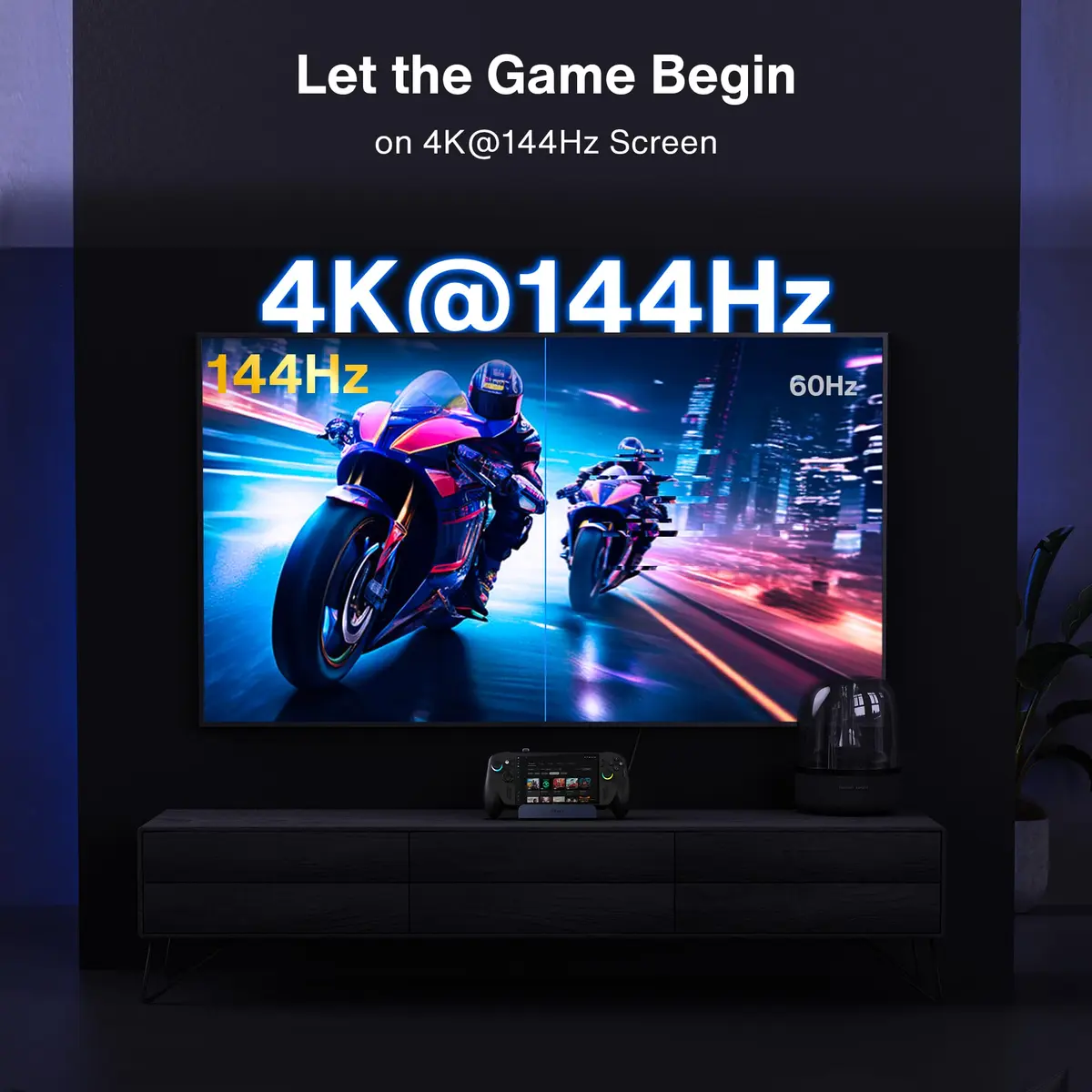 IVANKY 10-in-1 Docking Station for Steam Deck OLED/ASUS ROG Ally X | 4K@144Hz HDMI, 100W Power, Ethernet, USB-A Ports - view 2
