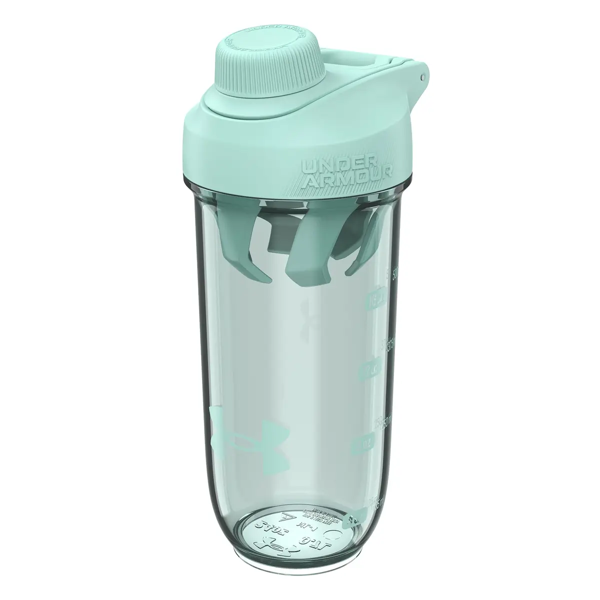 Under Armour 24oz Clarity Shaker Bottle Refresh Mint | Leak-Proof, Recycled Material, Easy to Clean - main product image