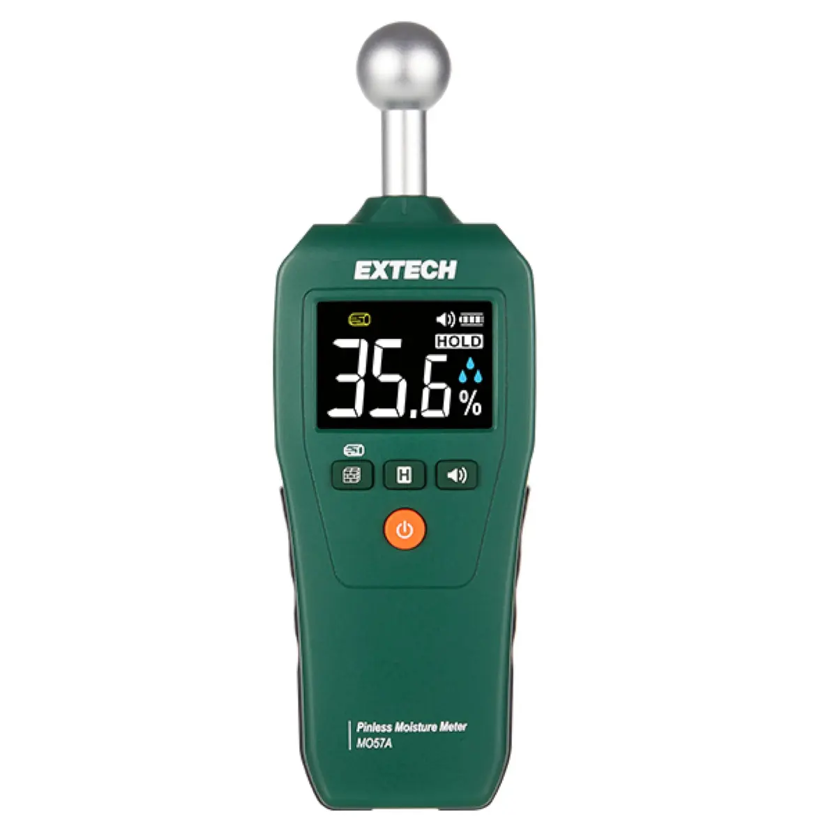 Extech MO57A Pinless Moisture Meter with Spherical Sensor, 100mm (4in) Depth | Non-Destructive Wood, Drywall, Concrete Moisture Reader - main product image