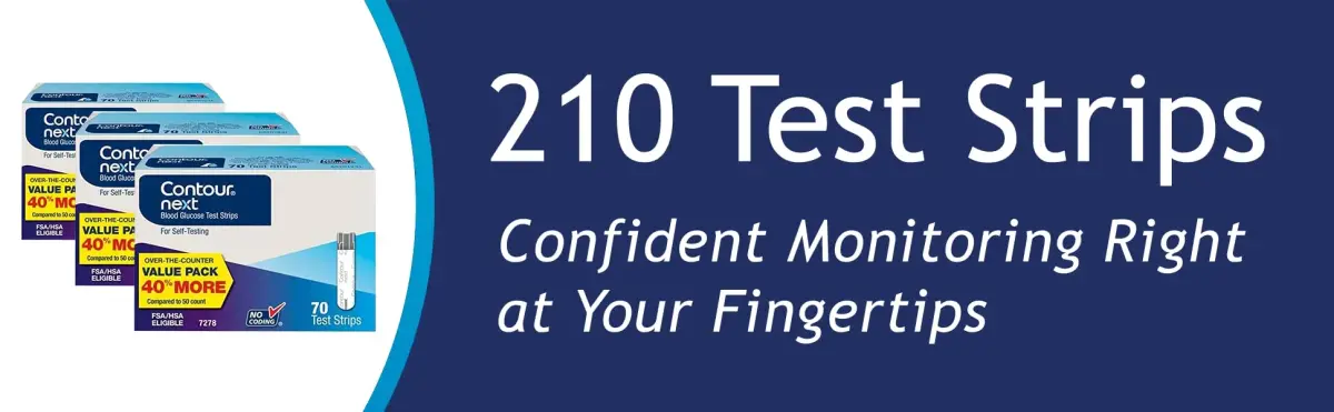 Ascensia Contour Next Blood Glucose Test Strips 210 Count (3x70ct) | Proven Accuracy for Diabetes Management - view 2