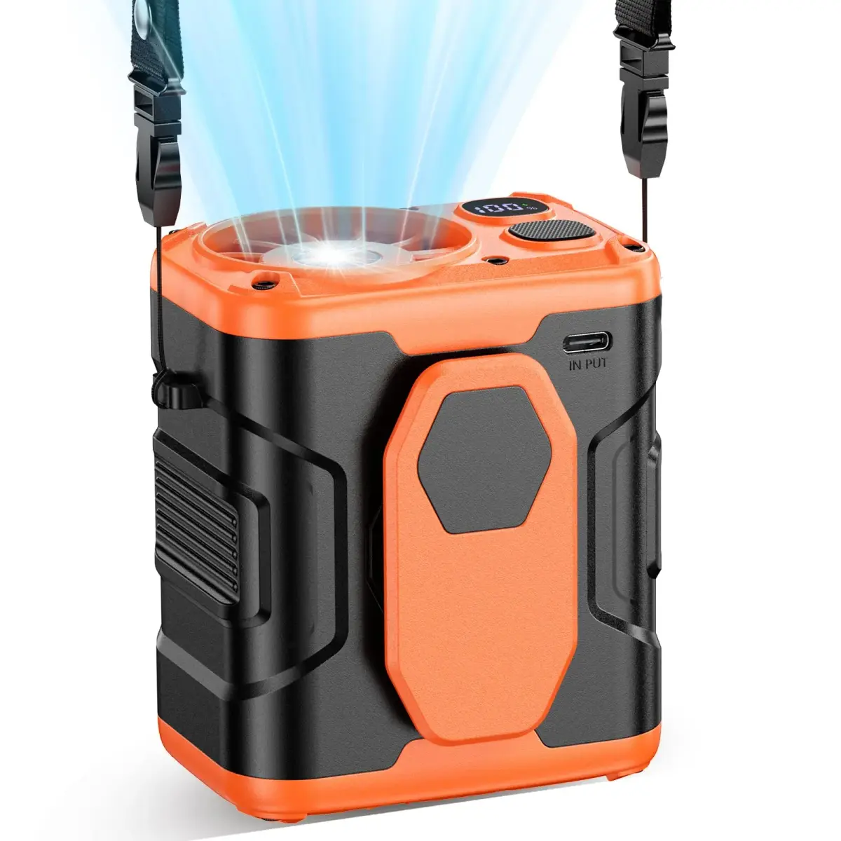 coldSky Upgraded Waist Fan 5 Speeds Clip On Fan, 24 Hrs Cooling for Outdoor - main product image