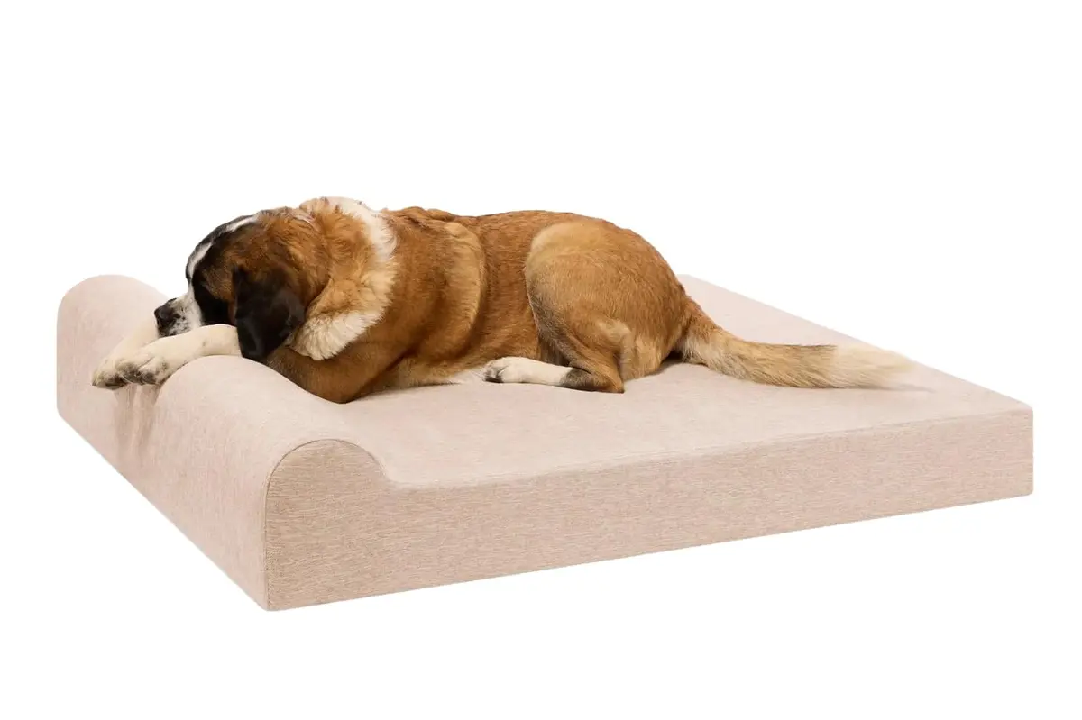 Big Barker Giant Orthopedic Dog Bed - 7" Pillow Top with Headrest - 100-300 lbs - Memory Foam for Joint Pain & Arthritis - Washable - 60"x48"x7" - main product image