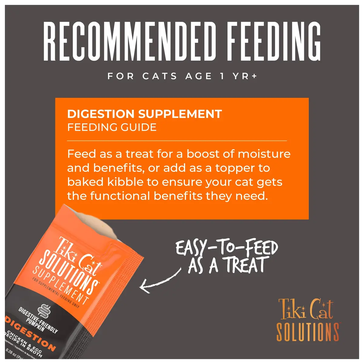 Tiki Cat Solutions Cat Supplement Digestion Chicken & Egg 5.6 oz | Supports Digestive Health with Prebiotics - view 5